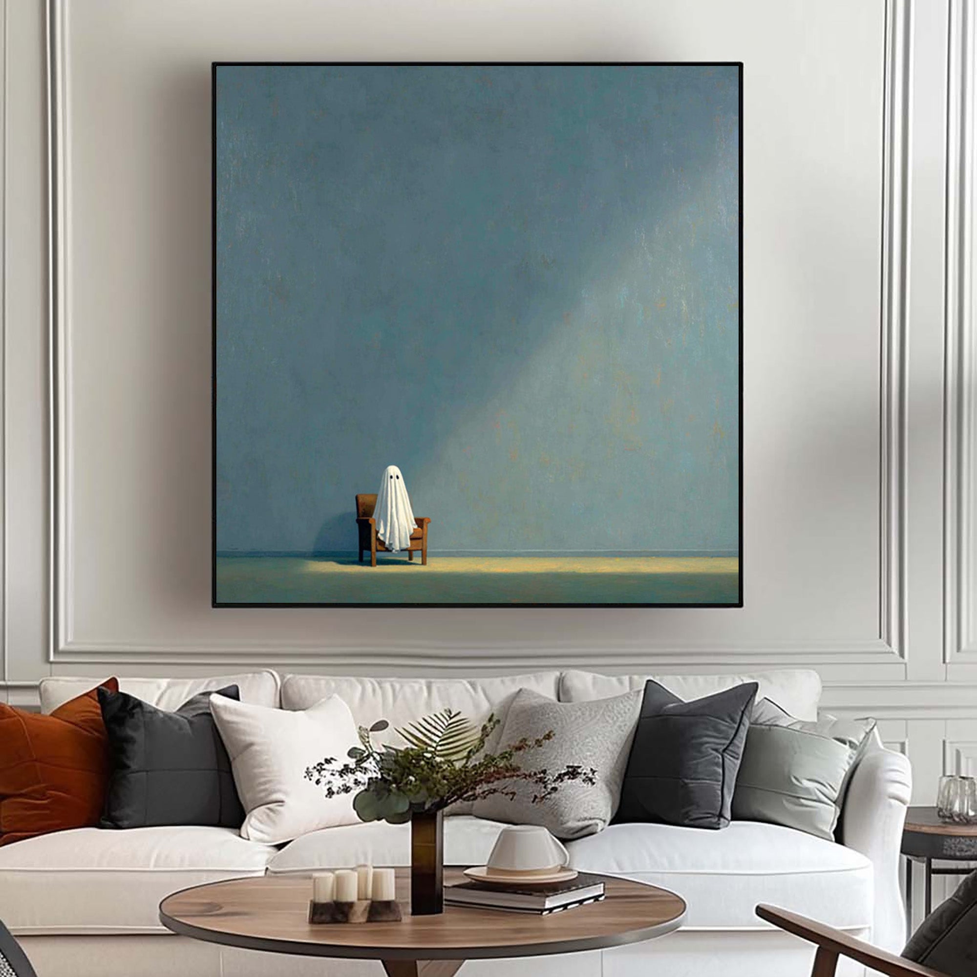 Ghost Oil Painting--HU001