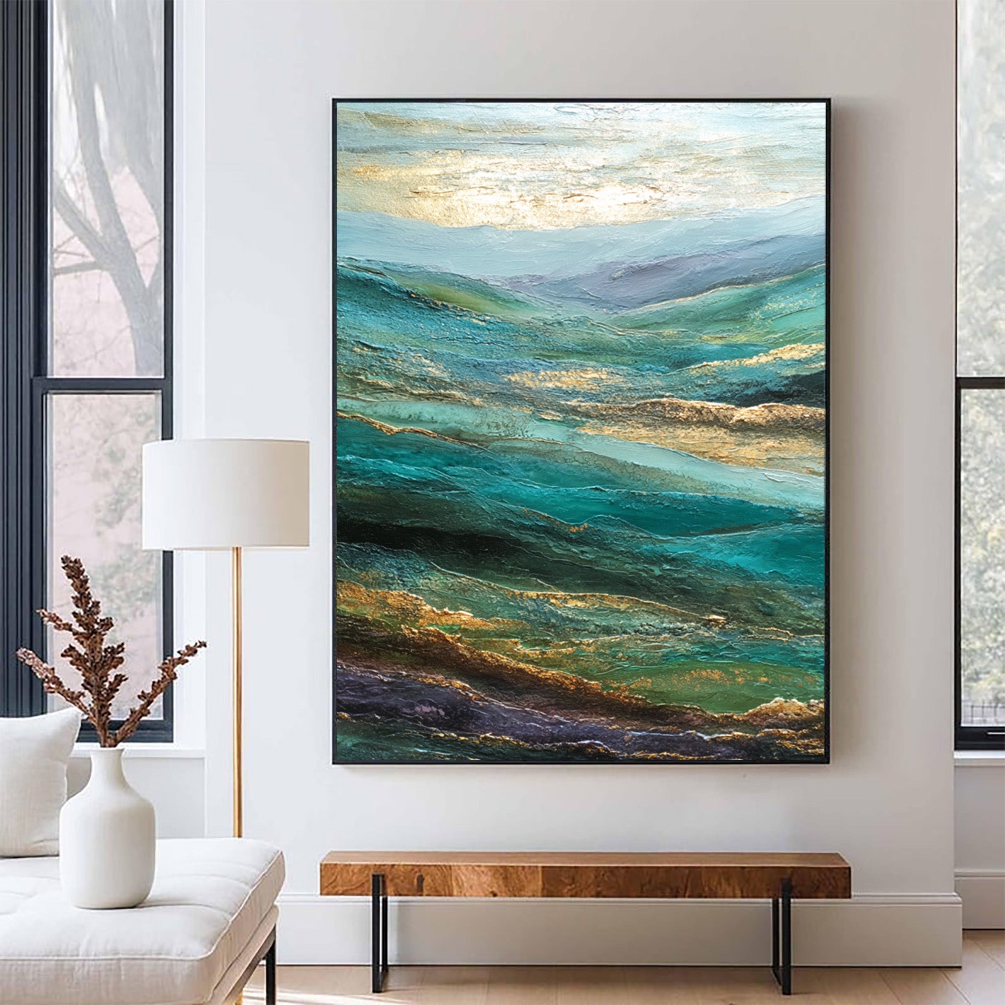 Abstract Mountain Art--XR001