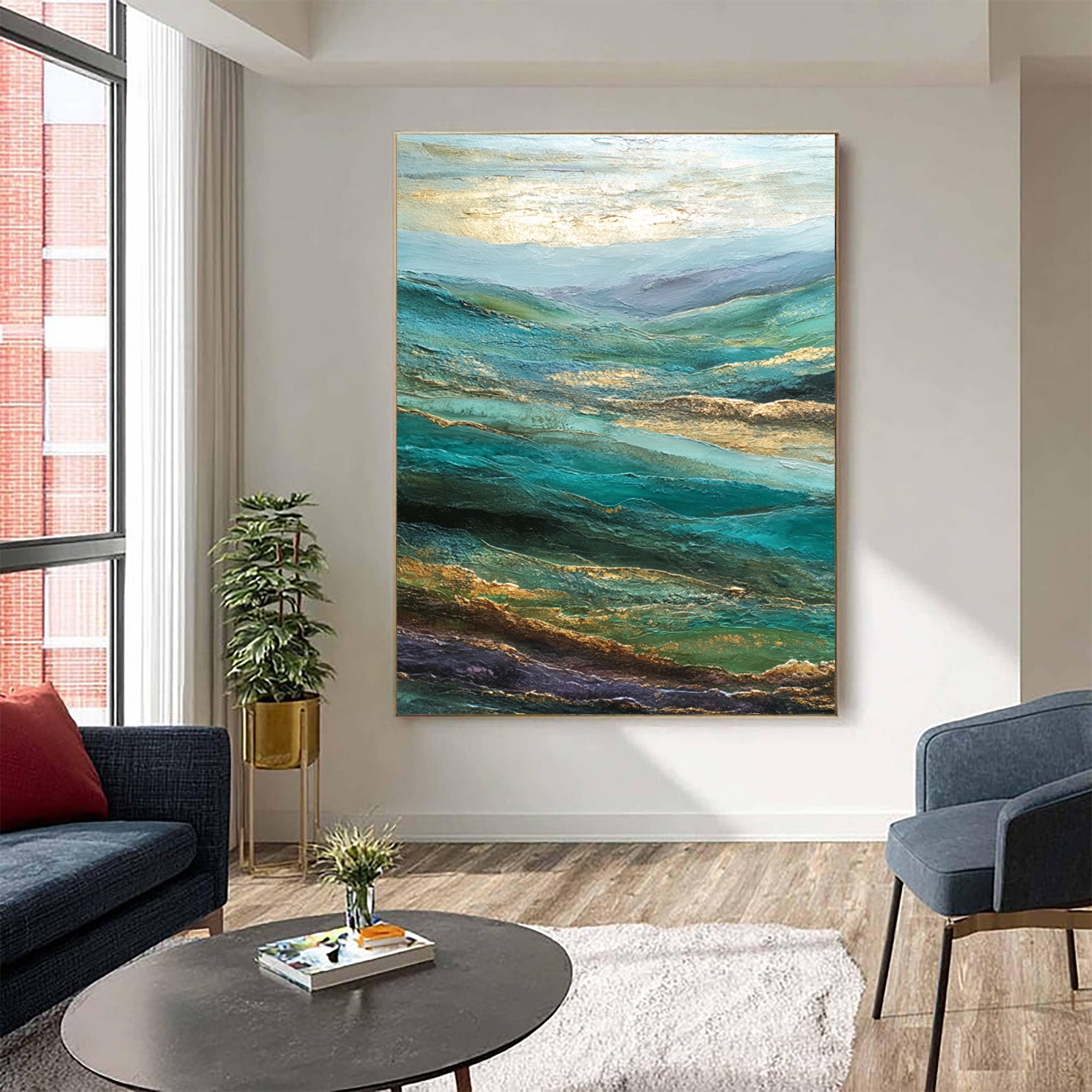 Abstract Mountain Art--XR001