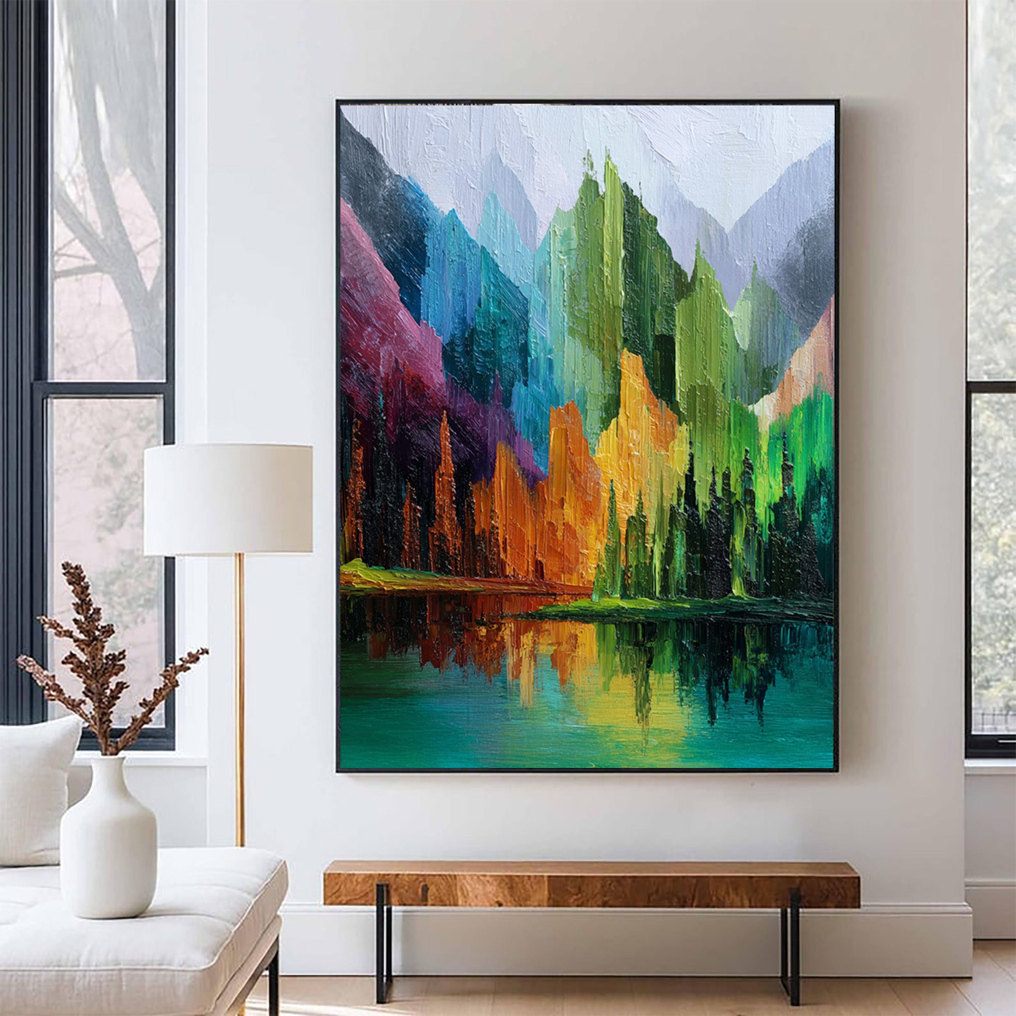 Colorful Mountain Art