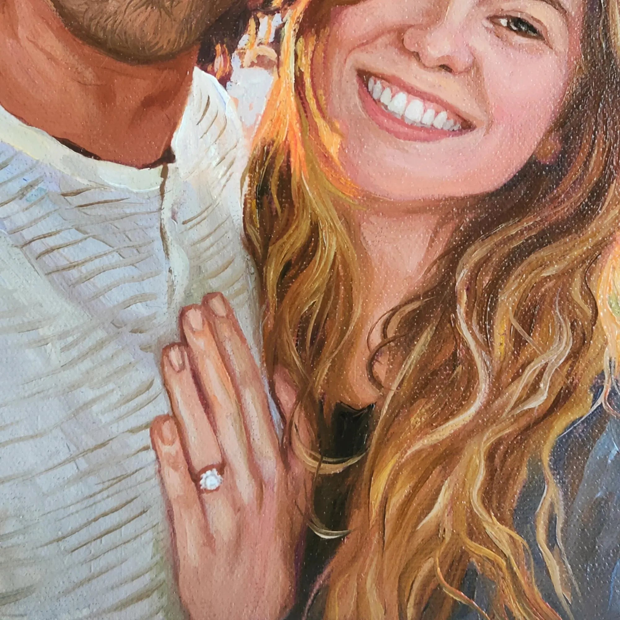 Custom Anniversary Oil Portrait - PaintingShack