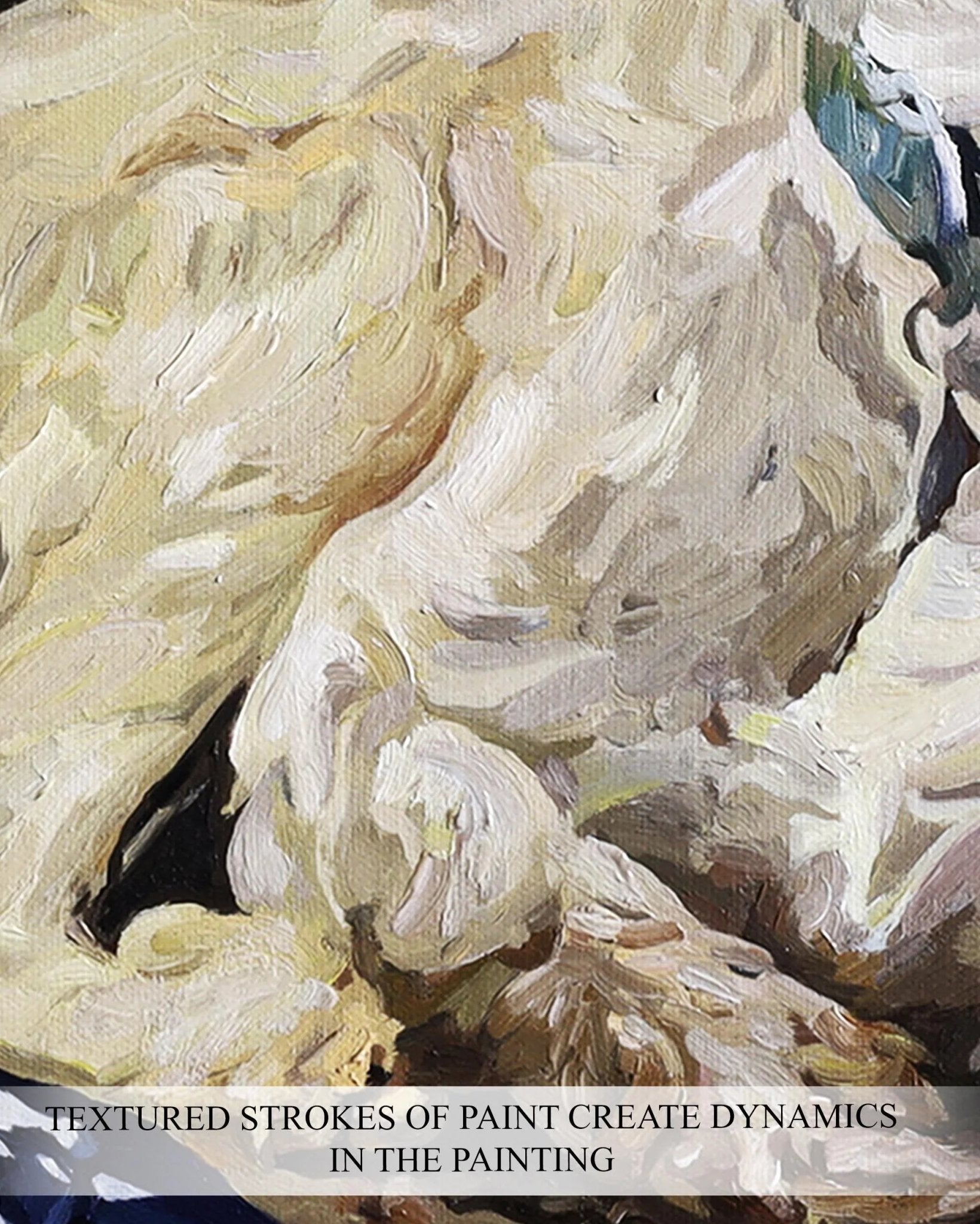 Custom Dog Oil Portrait on Canvas from Photo, Commissioned Wall Art, Dog Memorial Portrait, Pet Loss Gifts - PaintingShack