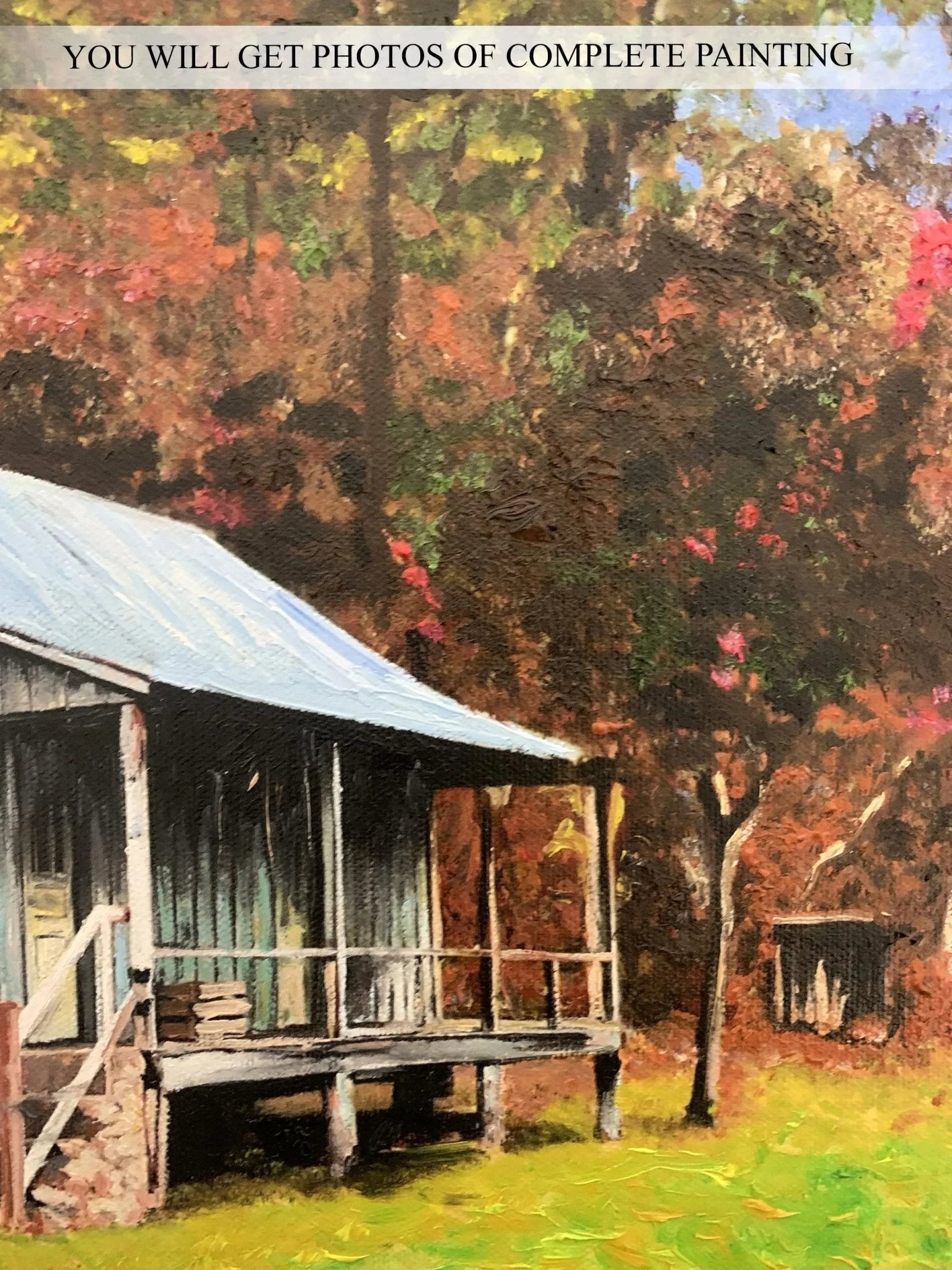 Custom Home Oil Portrait on Canvas from Photo, Commission Wall Art House Portrait Painting, Personalized Memory Housewarming Gift - PaintingShack