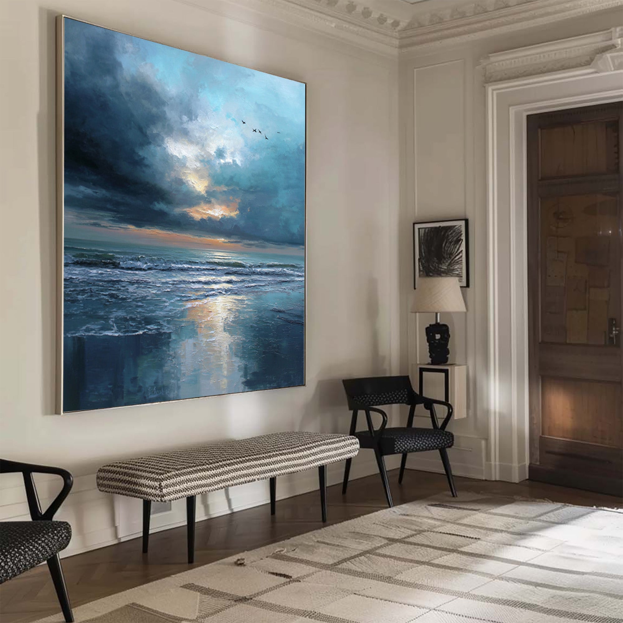 Blue Seascape Art