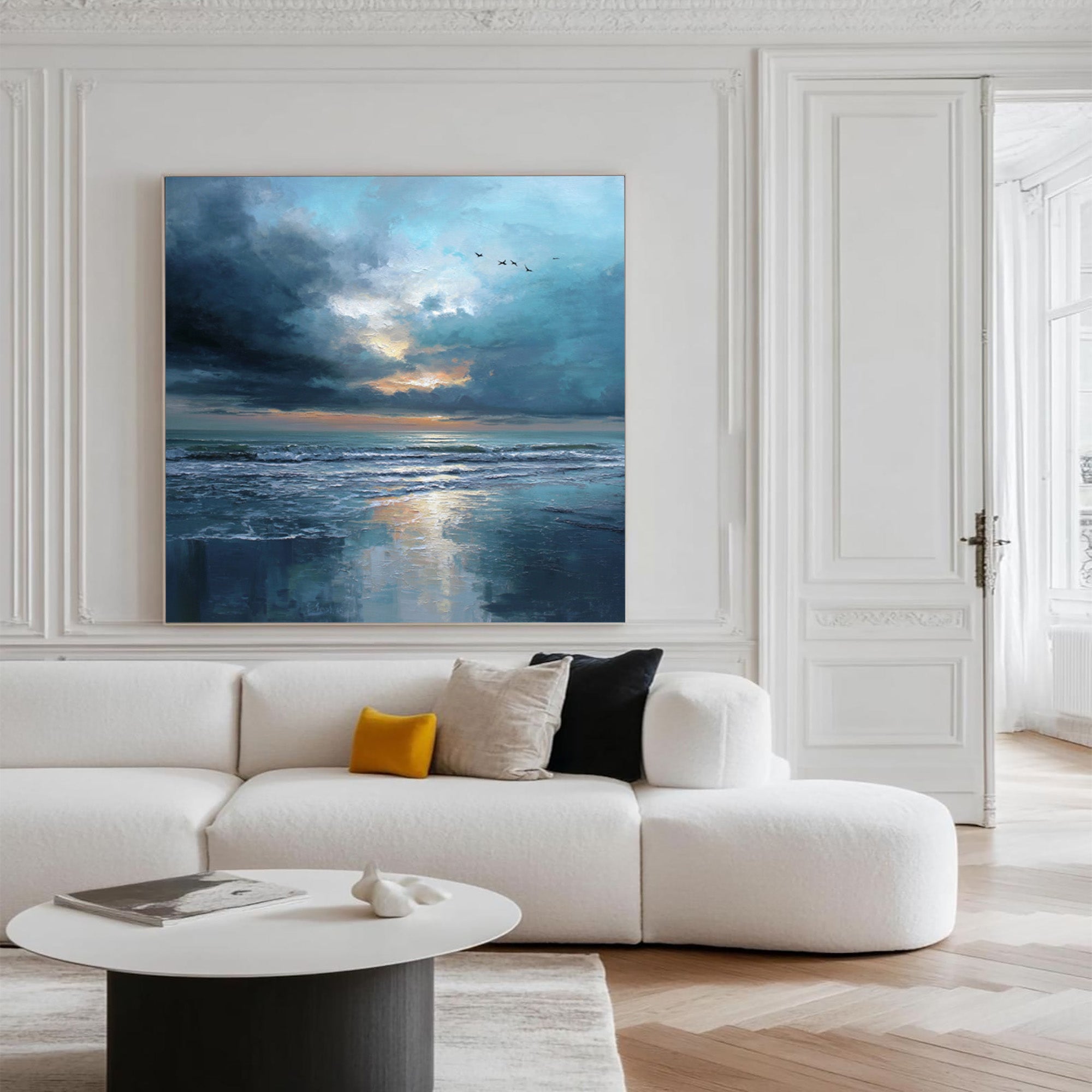 Blue Seascape Art