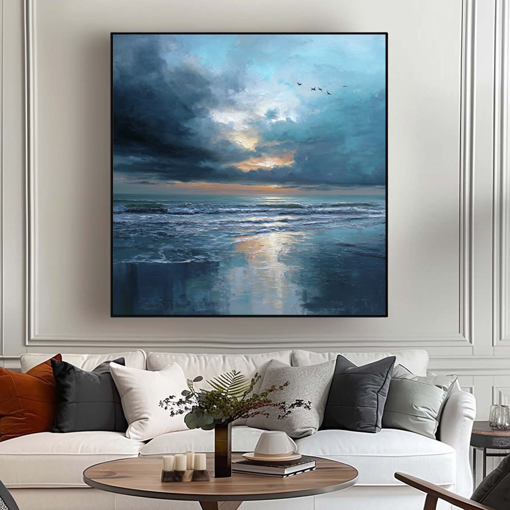 Blue Seascape Art