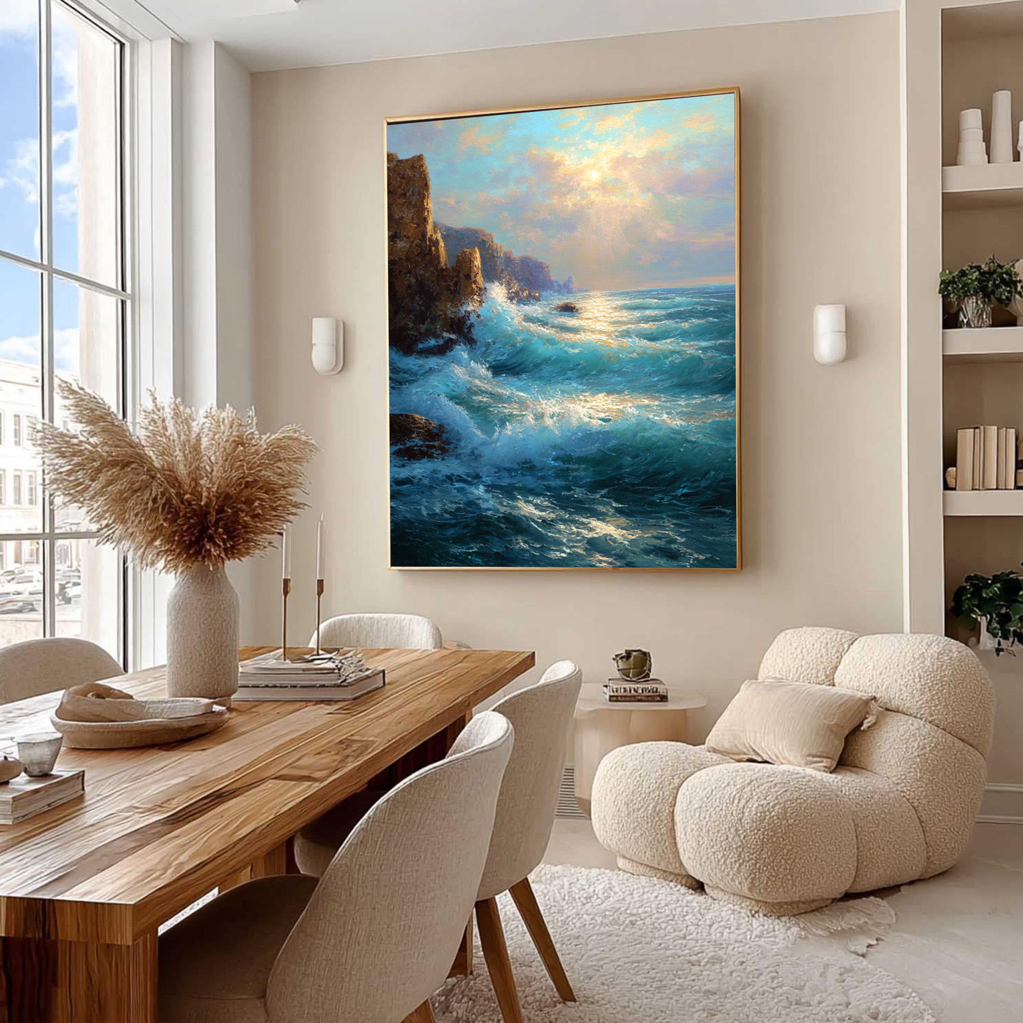 Ocean Waves Art-D014