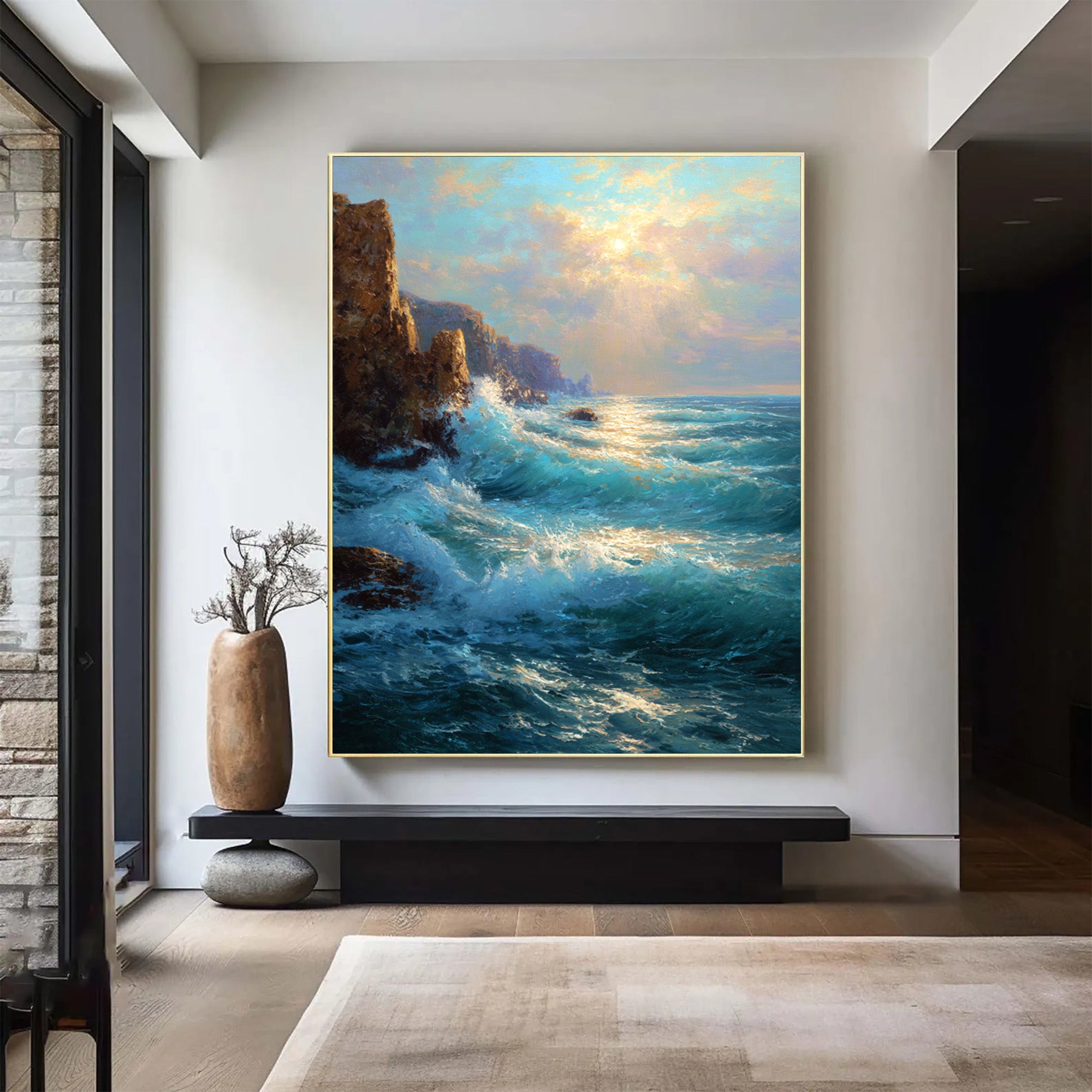 Ocean Waves Art-D014