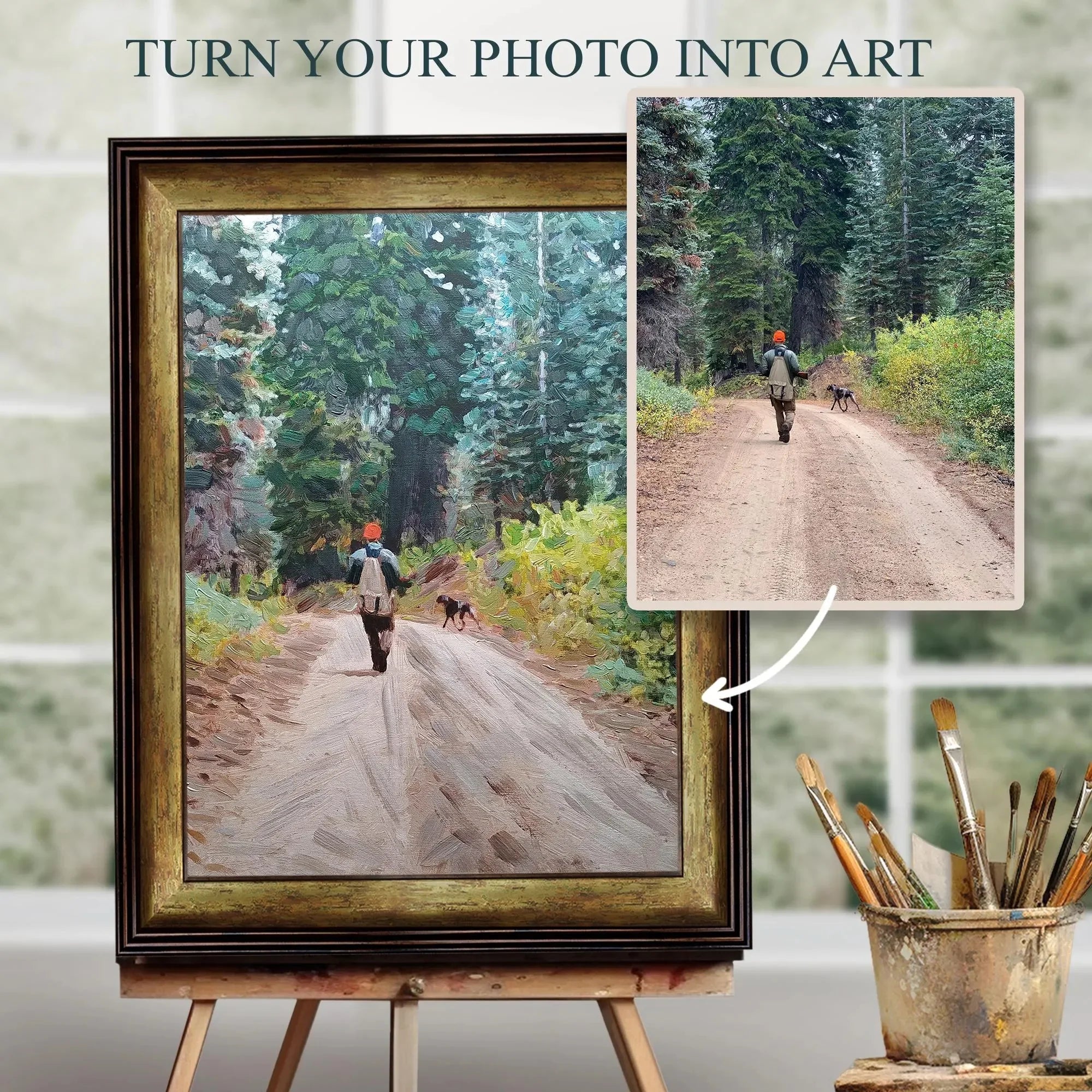 Original Landscape Painting from Photo — Custom Hand - Painted Commission Artwork, Dog Portrait or Small Oil Painting Gift - PaintingShack