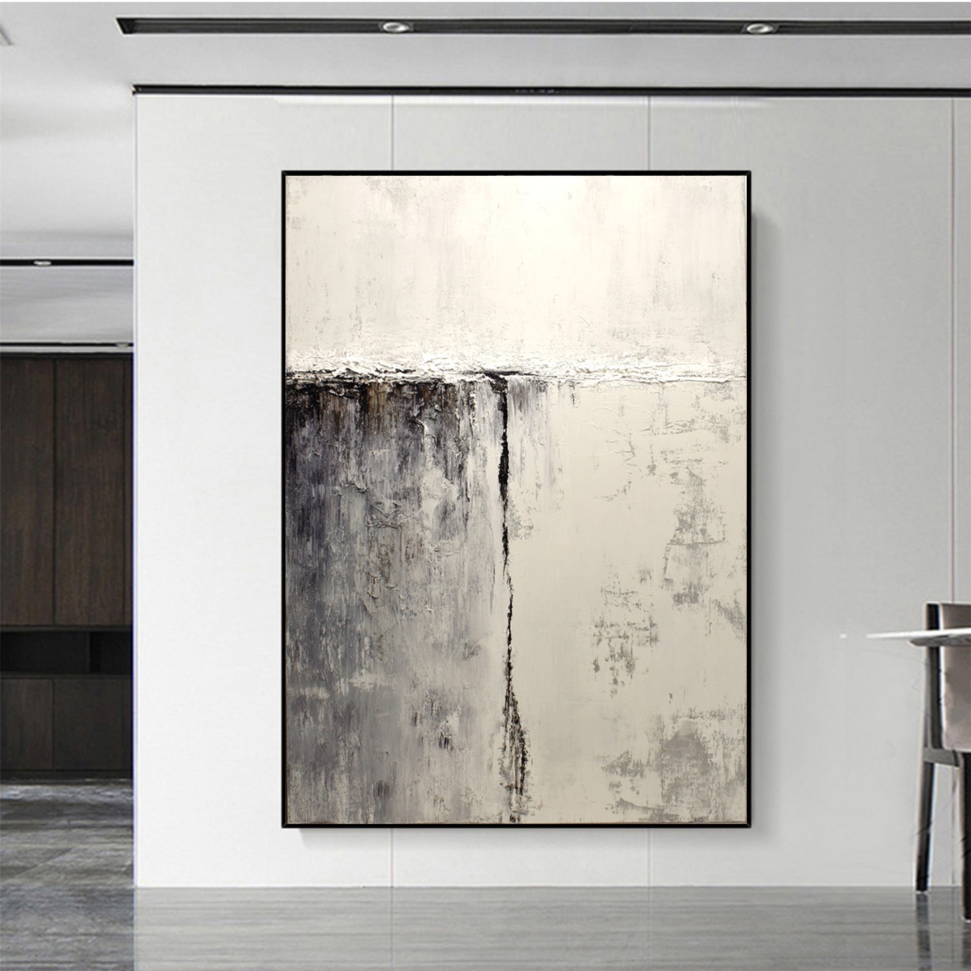 Beige Abstract Art--#SR01
