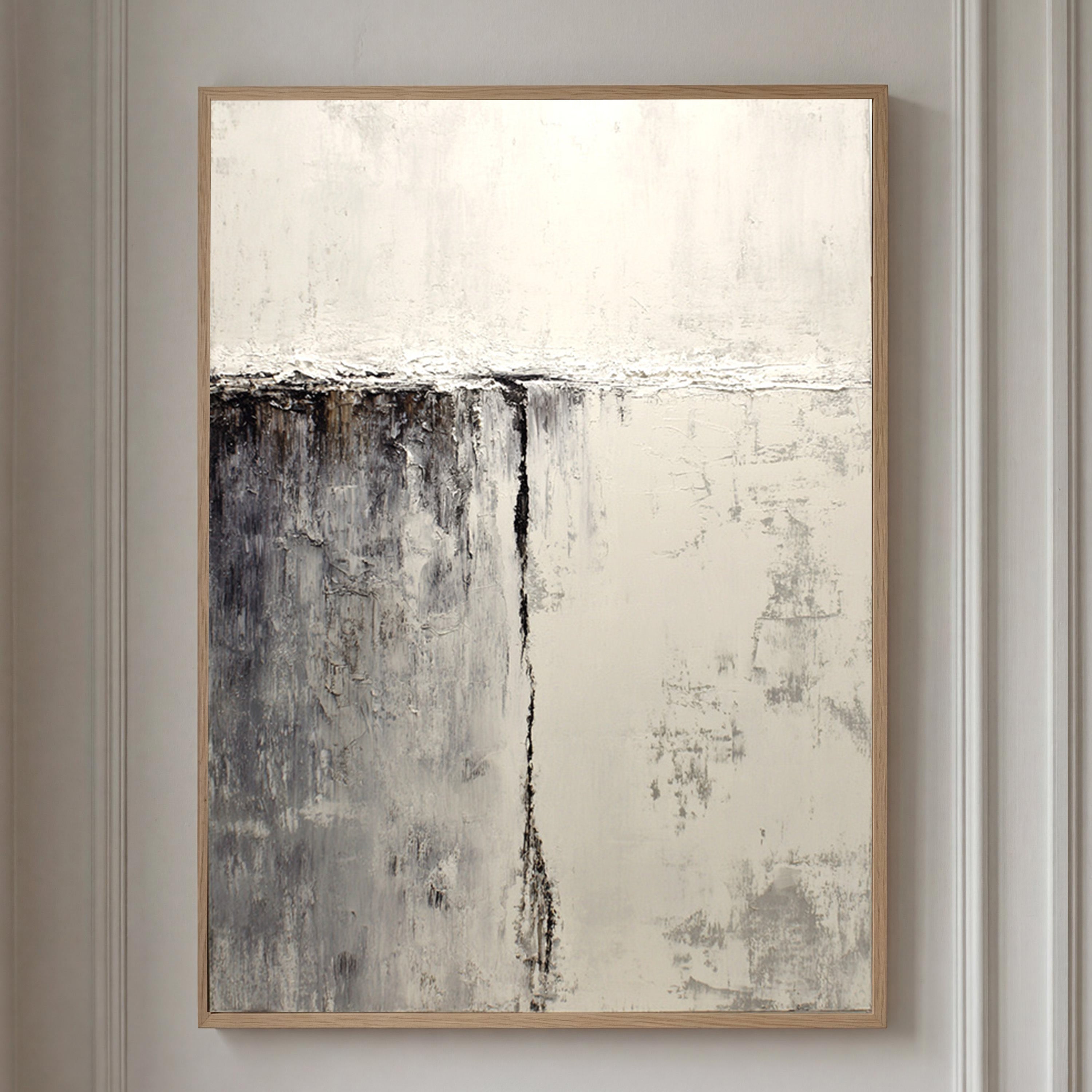 Beige Abstract Art--#SR01