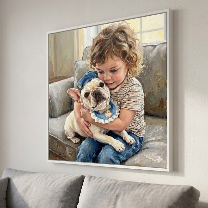 Custom Child Oil Portrait