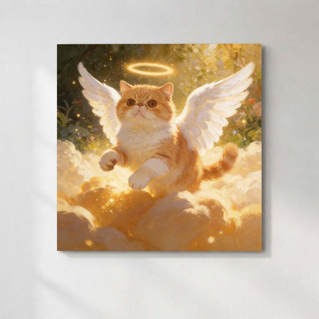 Personalized Heavenly Guardian Pet Canvas | Watching Over You