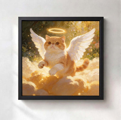 Personalized Heavenly Guardian Pet Canvas | Watching Over You