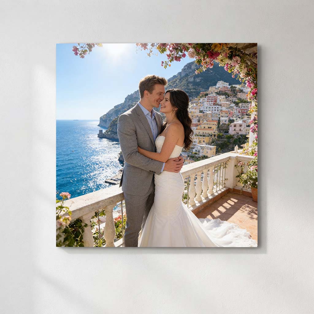 Personalized European Destination Wedding Art | Eternal Romance Across Iconic Sceneries