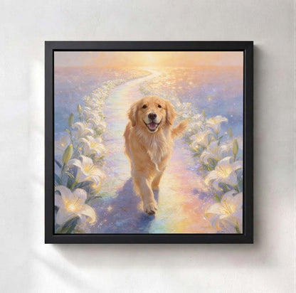 Personalized Rainbow Bridge Pet Canvas | Forever by Your Side