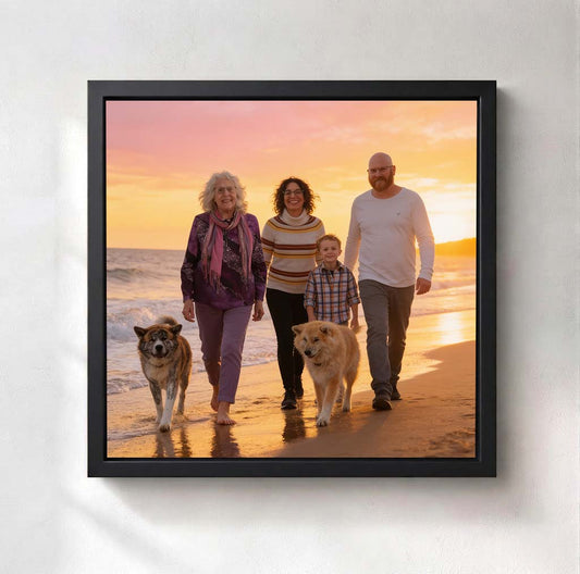 Personalized Family Portrait Art | Re-unite Loved Ones on Canvas