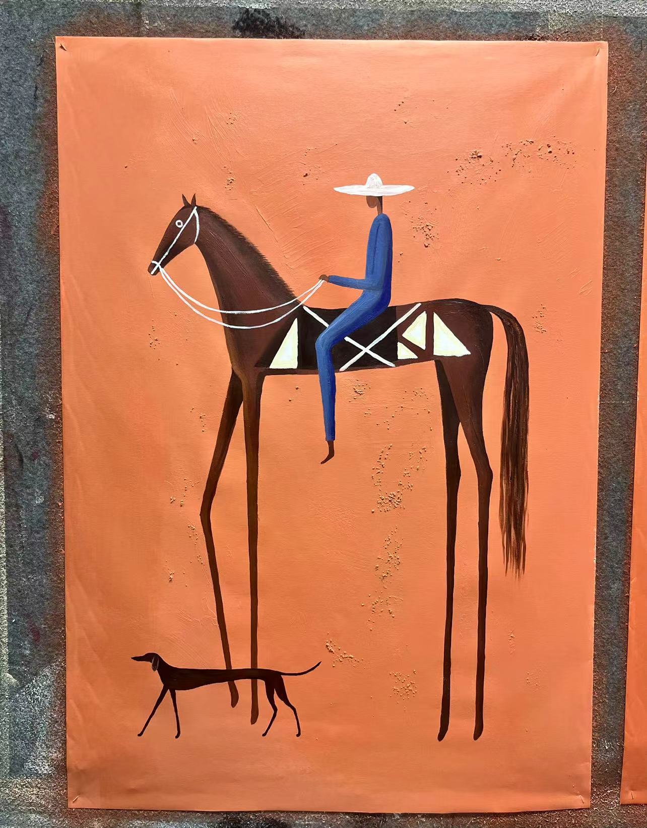 Custom Painting-- Kelly（2P 24x36 (61x91CM)）--Stretched+Wood Frame