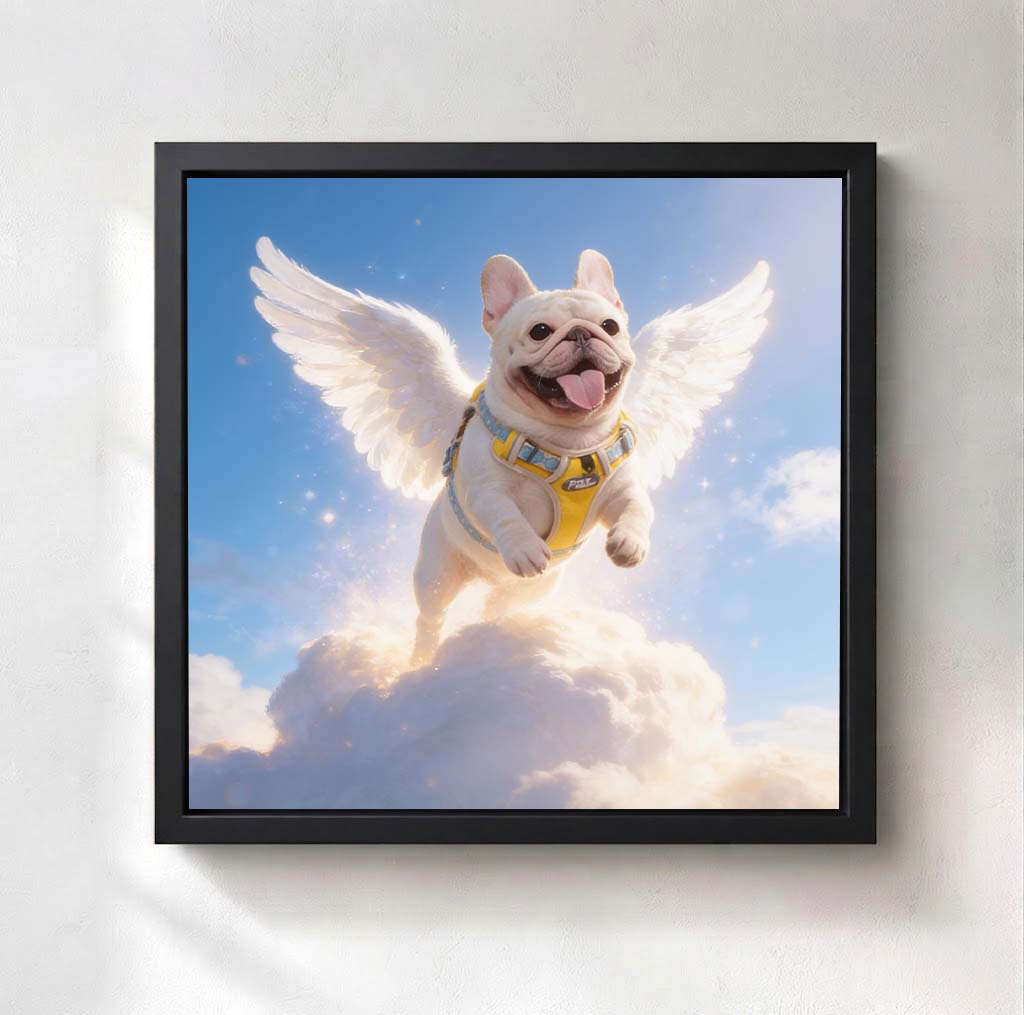 Personalized Heavenly Guardian Pet Canvas | Watching Over You