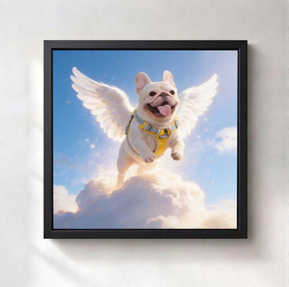 Personalized Heavenly Guardian Pet Canvas | Watching Over You