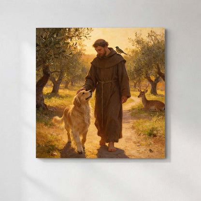 Personalized St. Francis Pet Blessing Canvas | Sanctuary of Grace