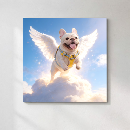 Personalized Heavenly Guardian Pet Canvas | Watching Over You