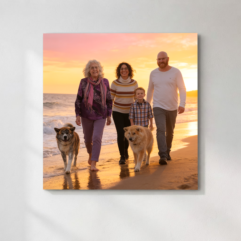 Personalized Family Portrait Art | Re-unite Loved Ones on Canvas