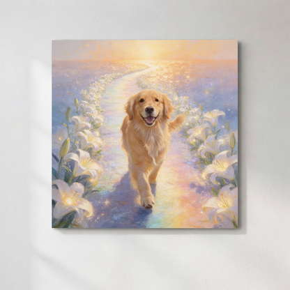 Personalized Rainbow Bridge Pet Canvas | Forever by Your Side