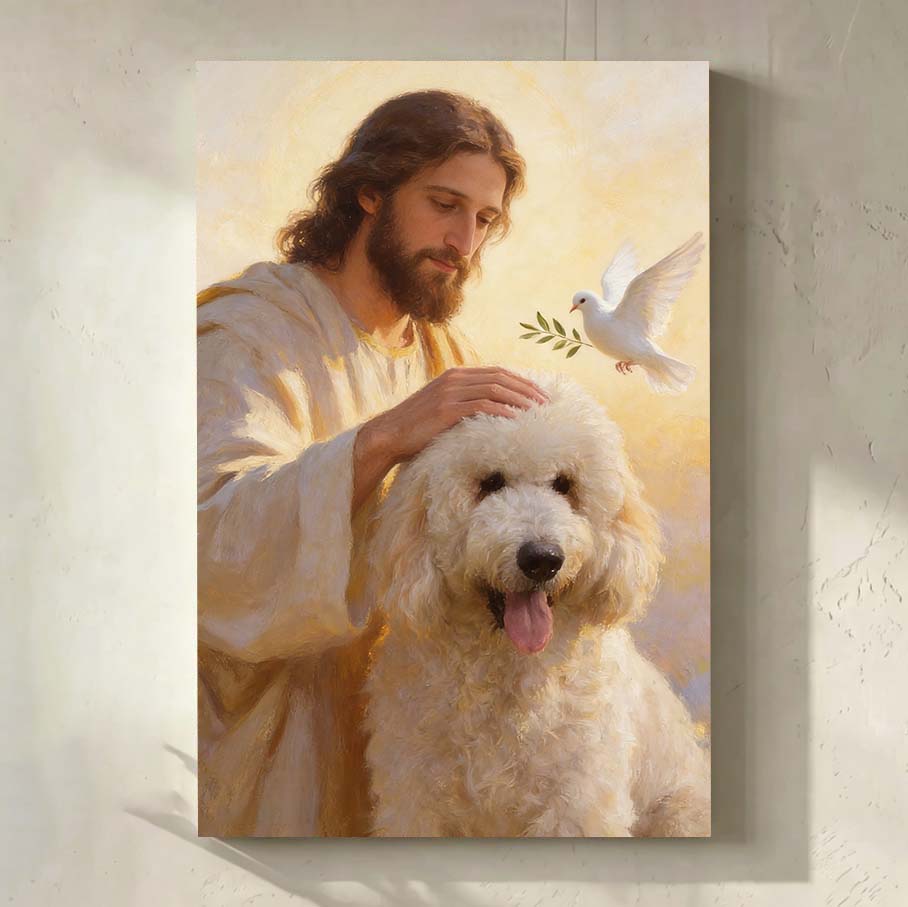 Personalized Prince of Peace Pet Canvas | Blessed by Jesus