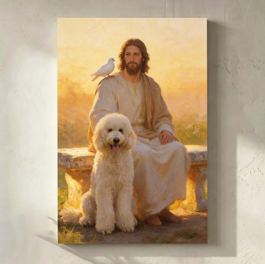 Personalized Prince of Peace Pet Canvas | Blessed by Jesus