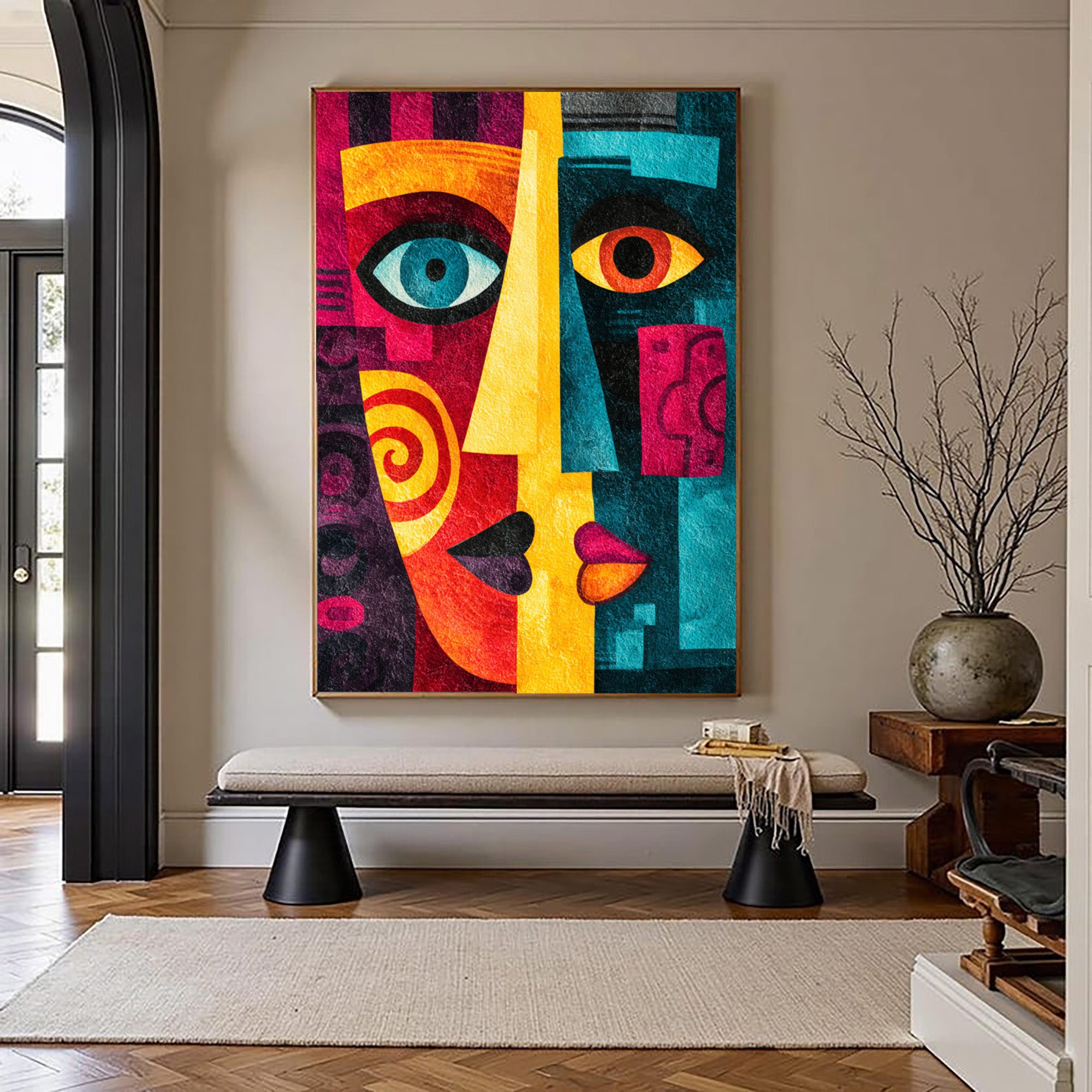 Abstract Colorful Portrait Art