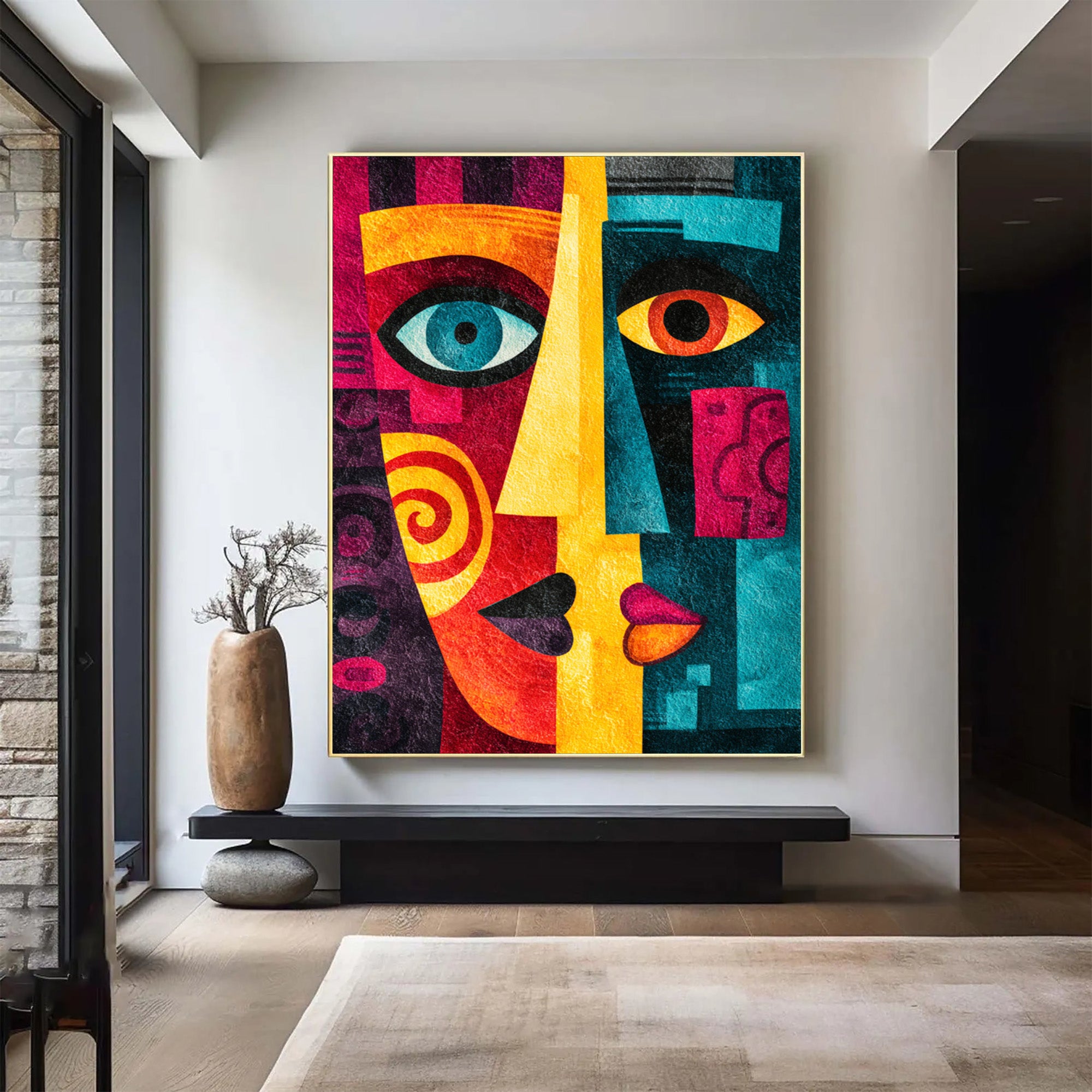Abstract Colorful Portrait Art