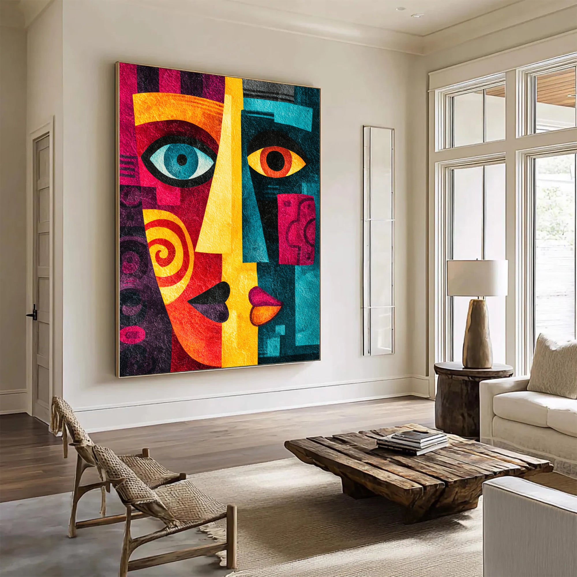 Abstract Colorful Portrait Art