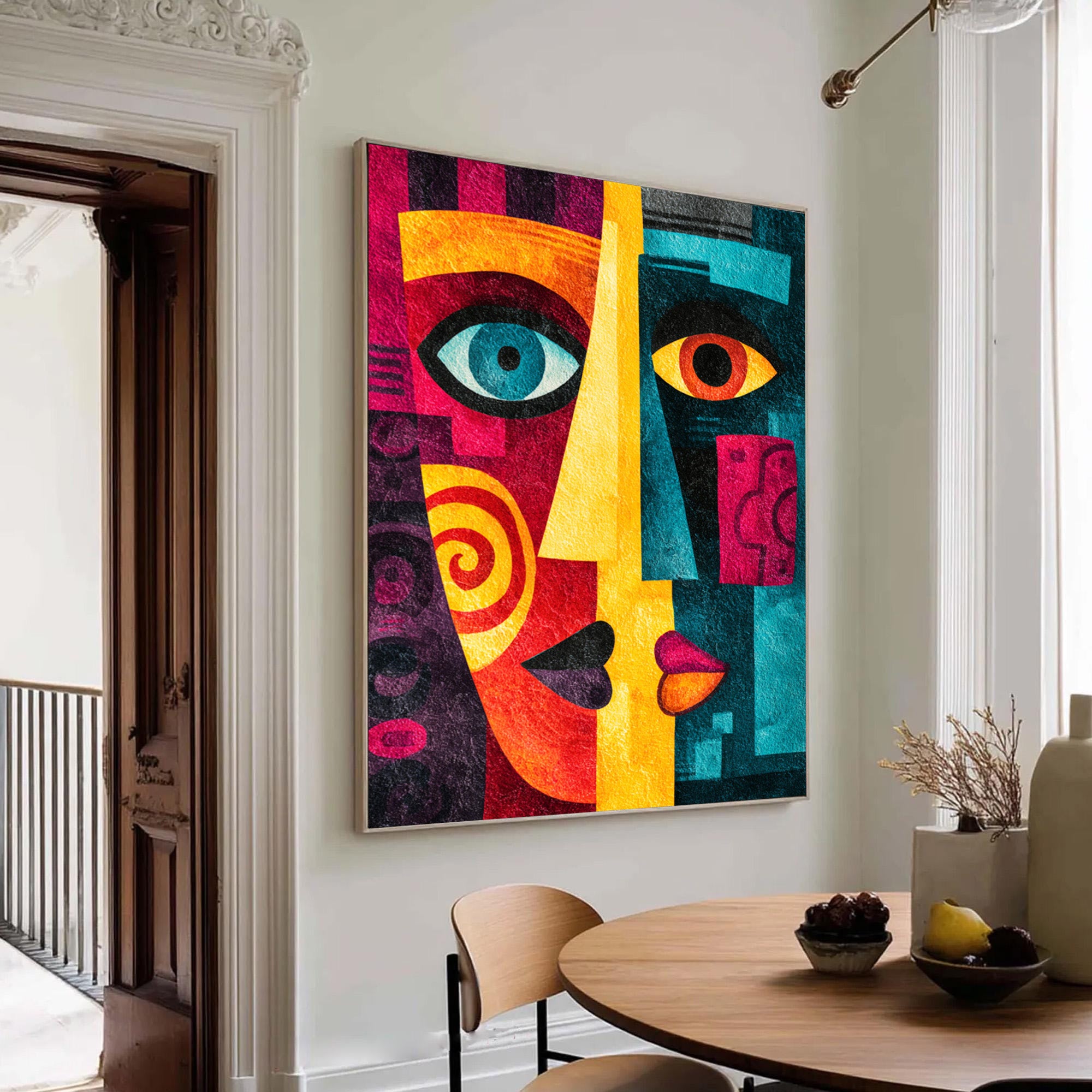 Abstract Colorful Portrait Art