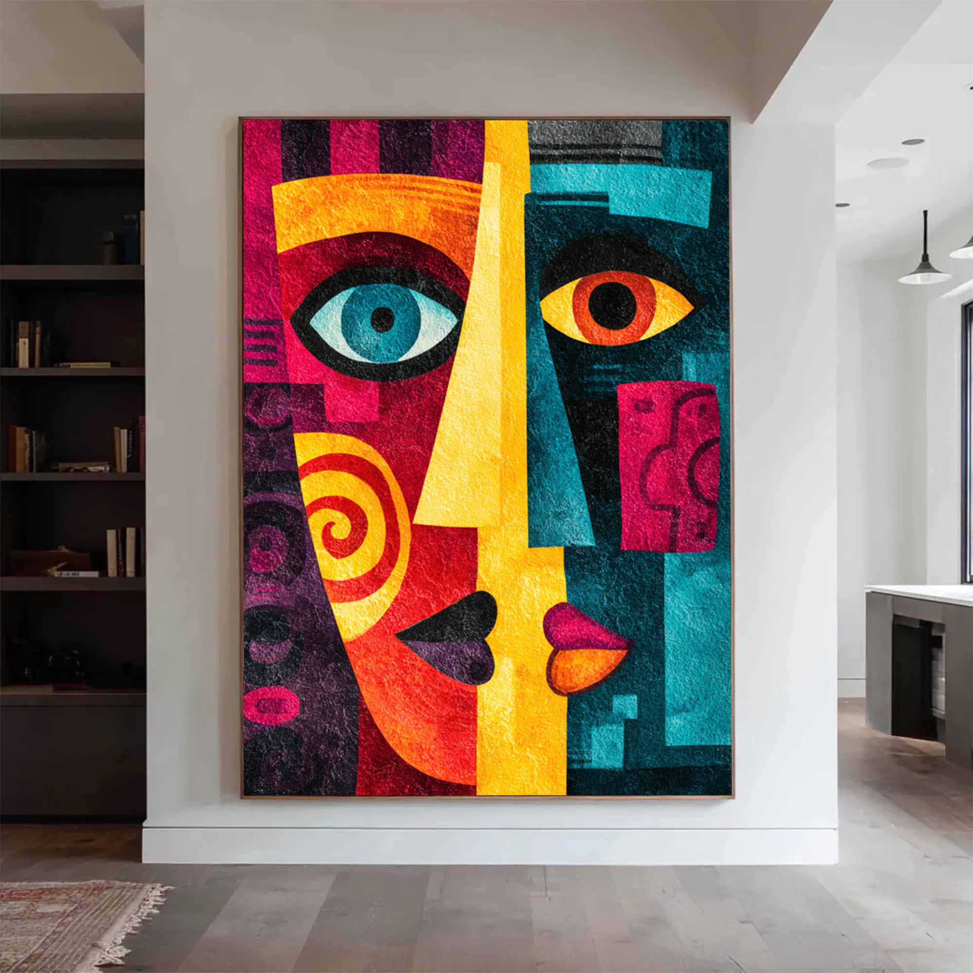 Abstract Colorful Portrait Art