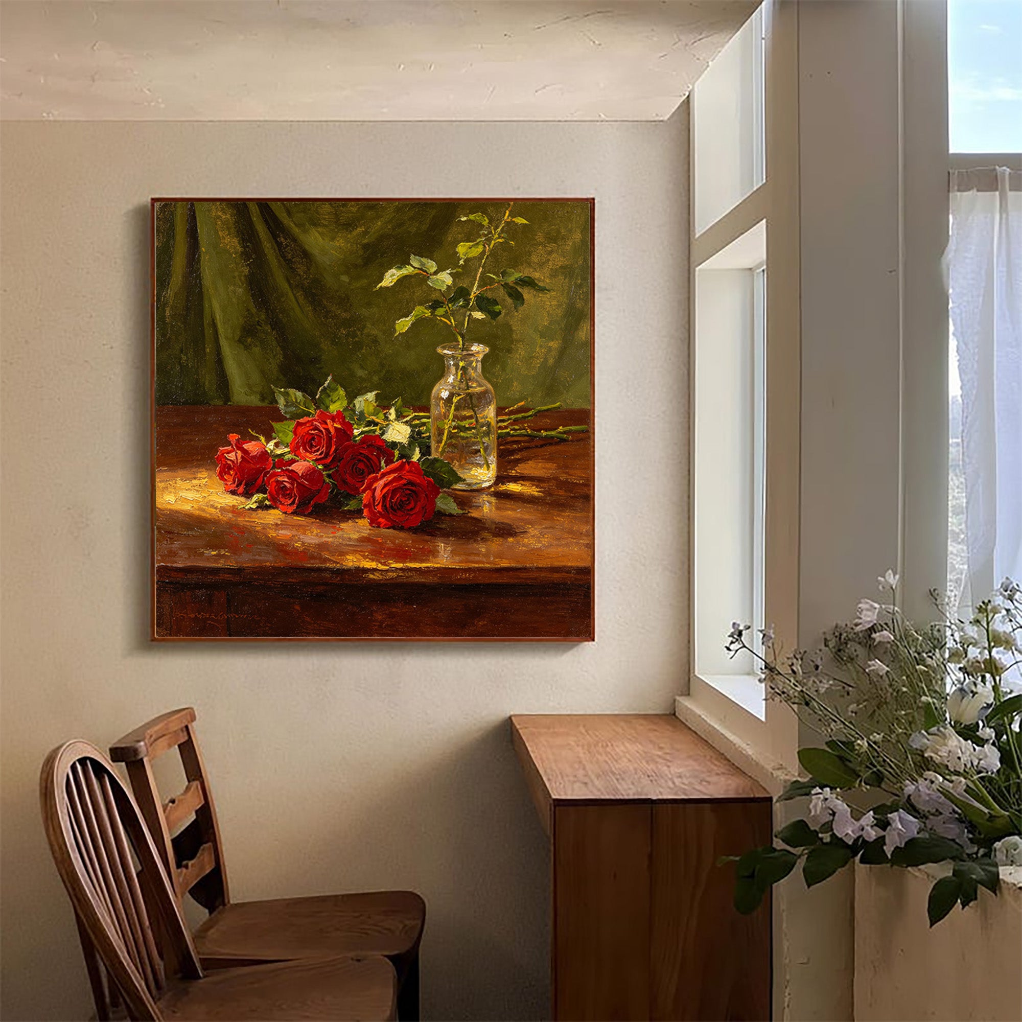 Rose Still Life Painting