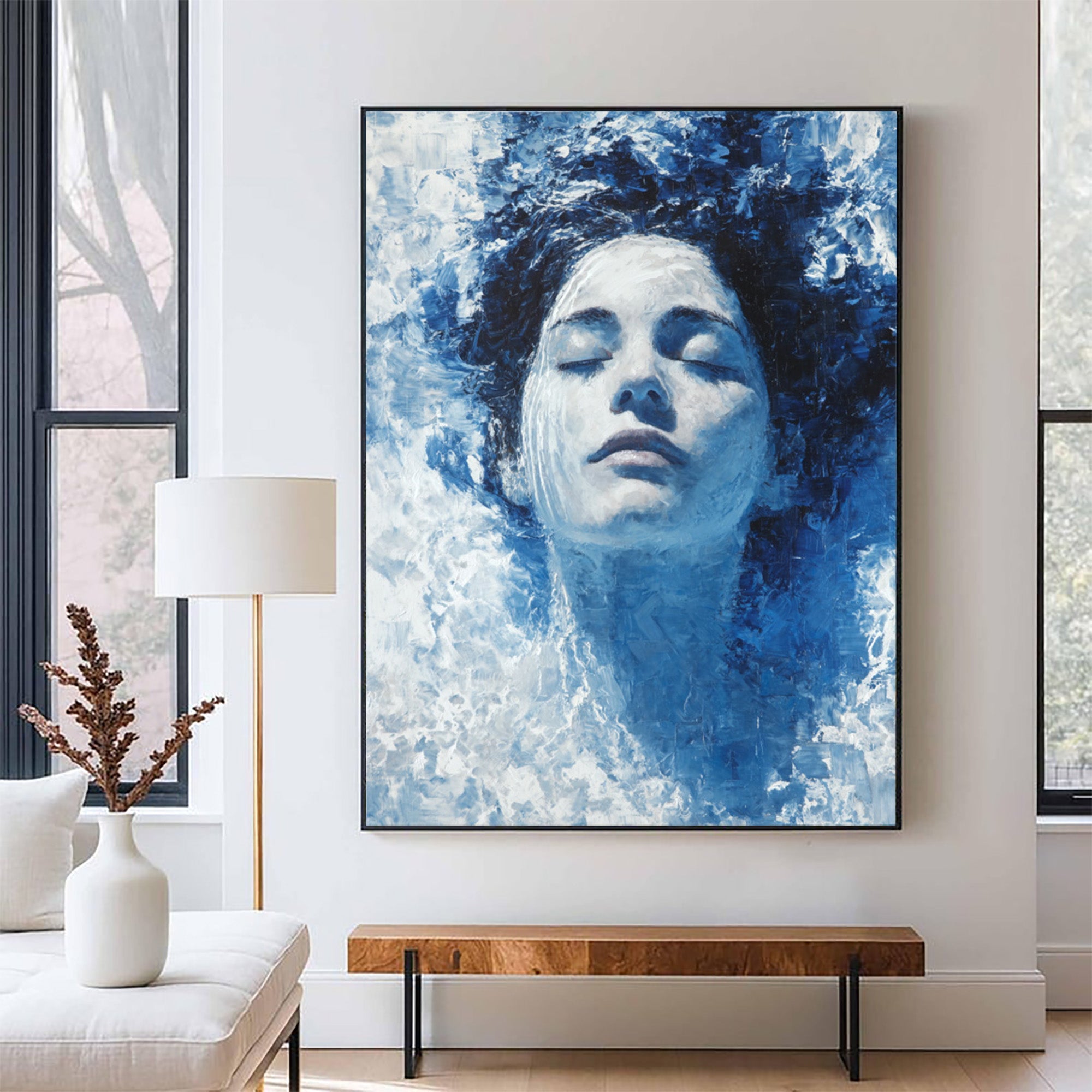 Swimming Women Art--P001