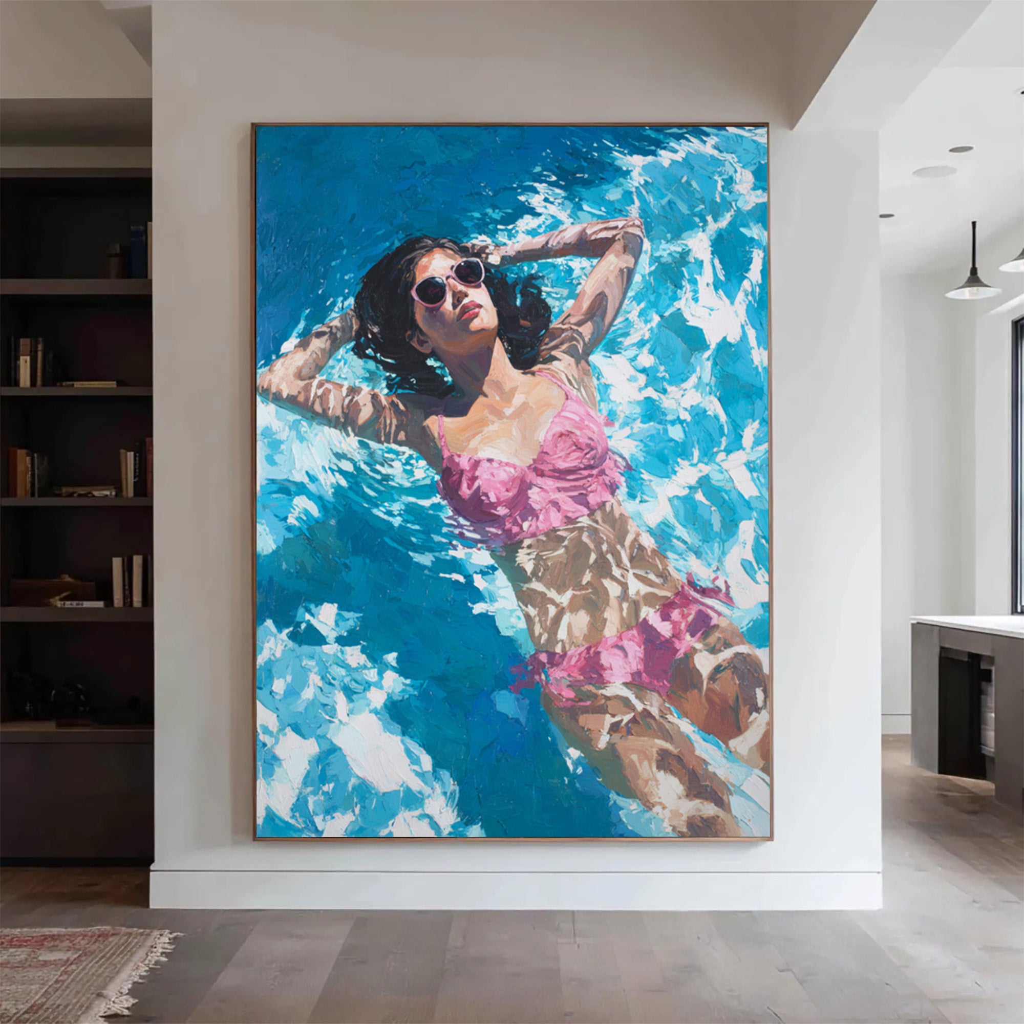 Swimming Women Art--P002