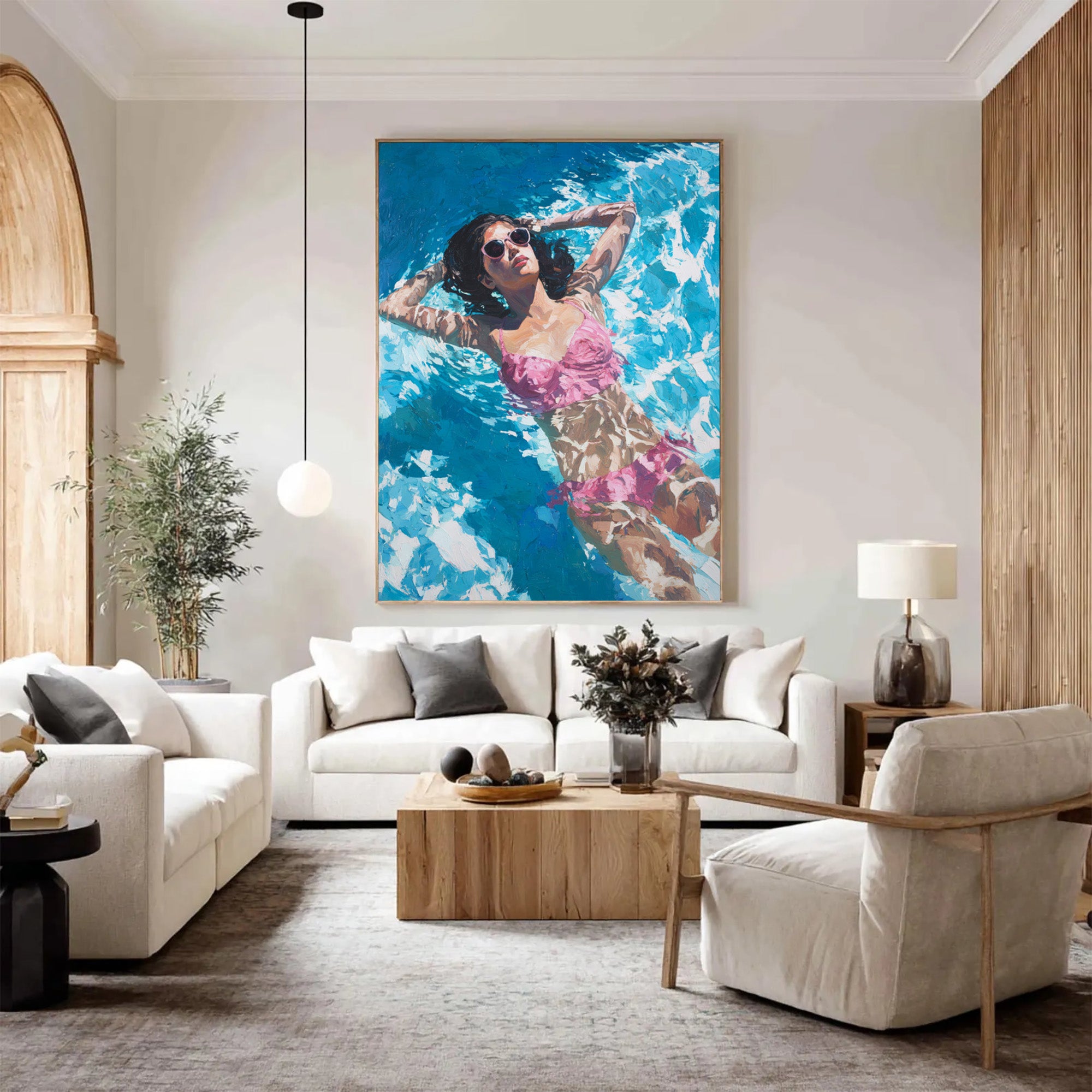 Swimming Women Art--P002
