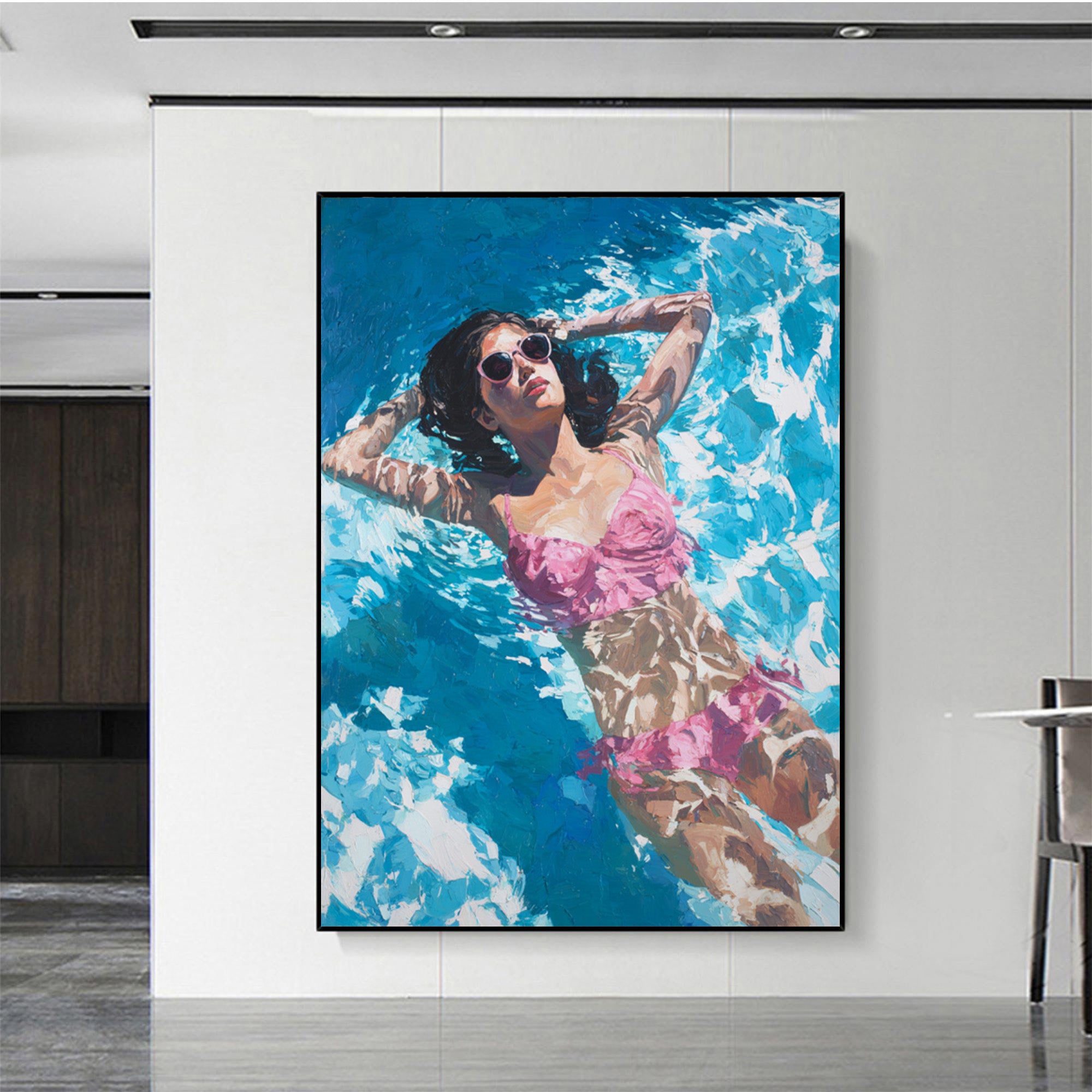 Swimming Women Art--P002