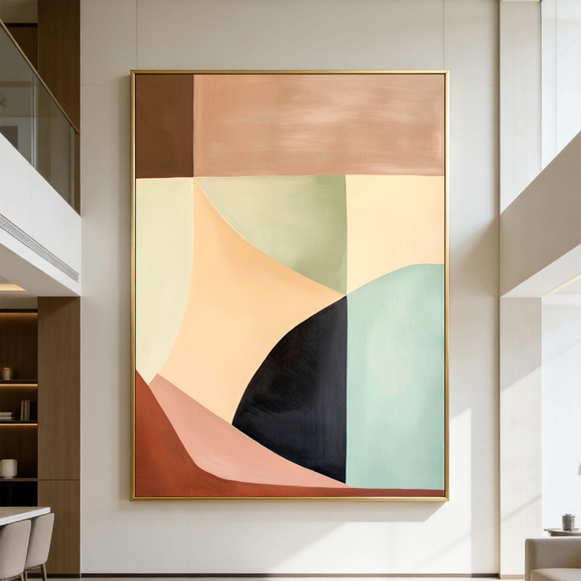 Brown Geometric Art-GP008