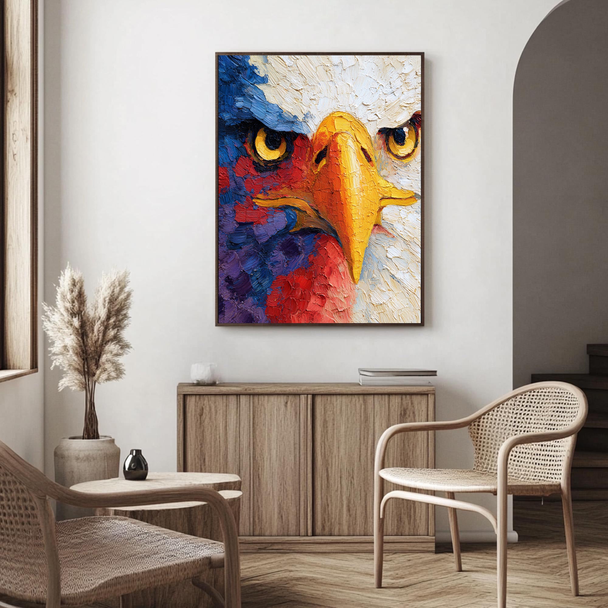 Eagle Oil Painting--#G09