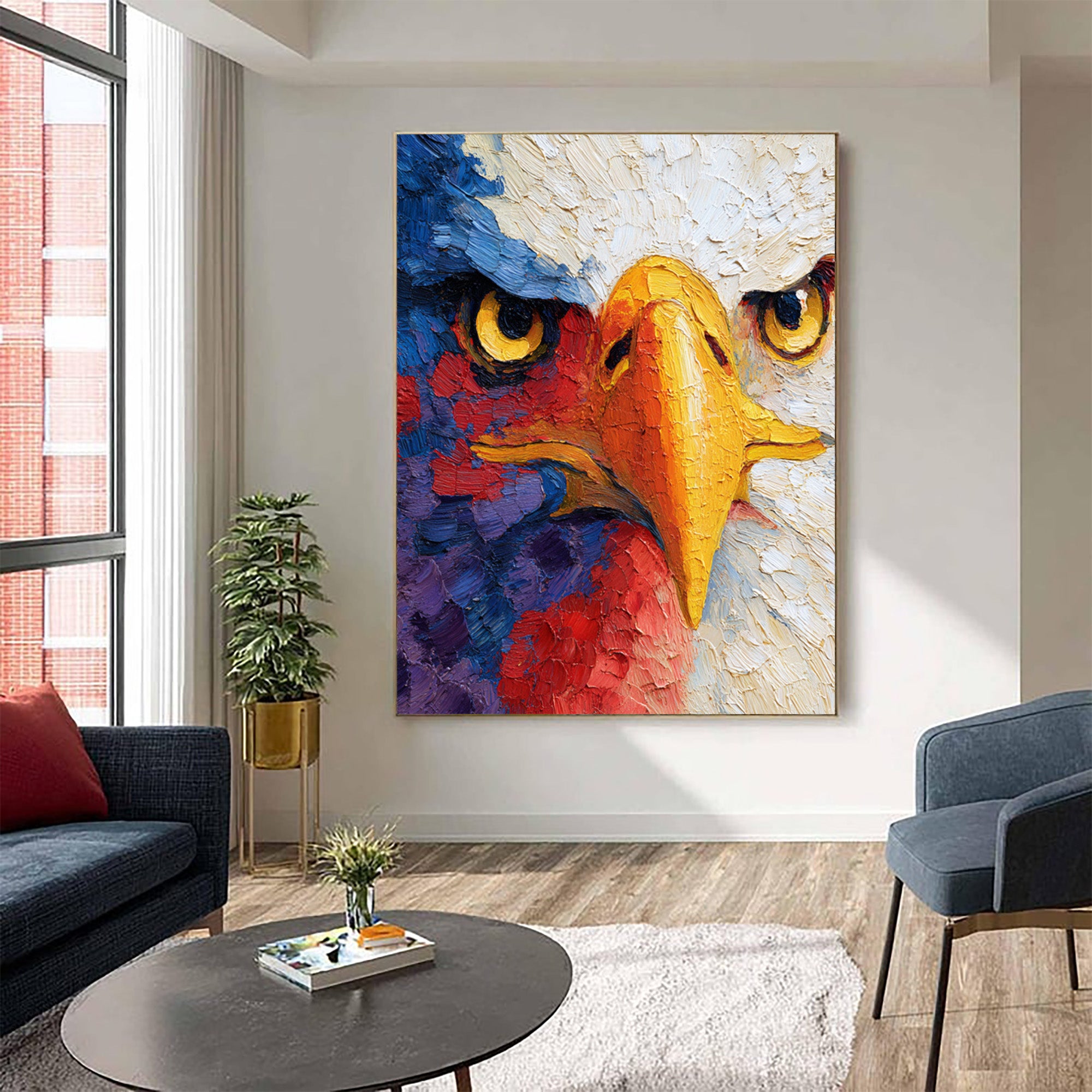 Eagle Oil Painting--#G09