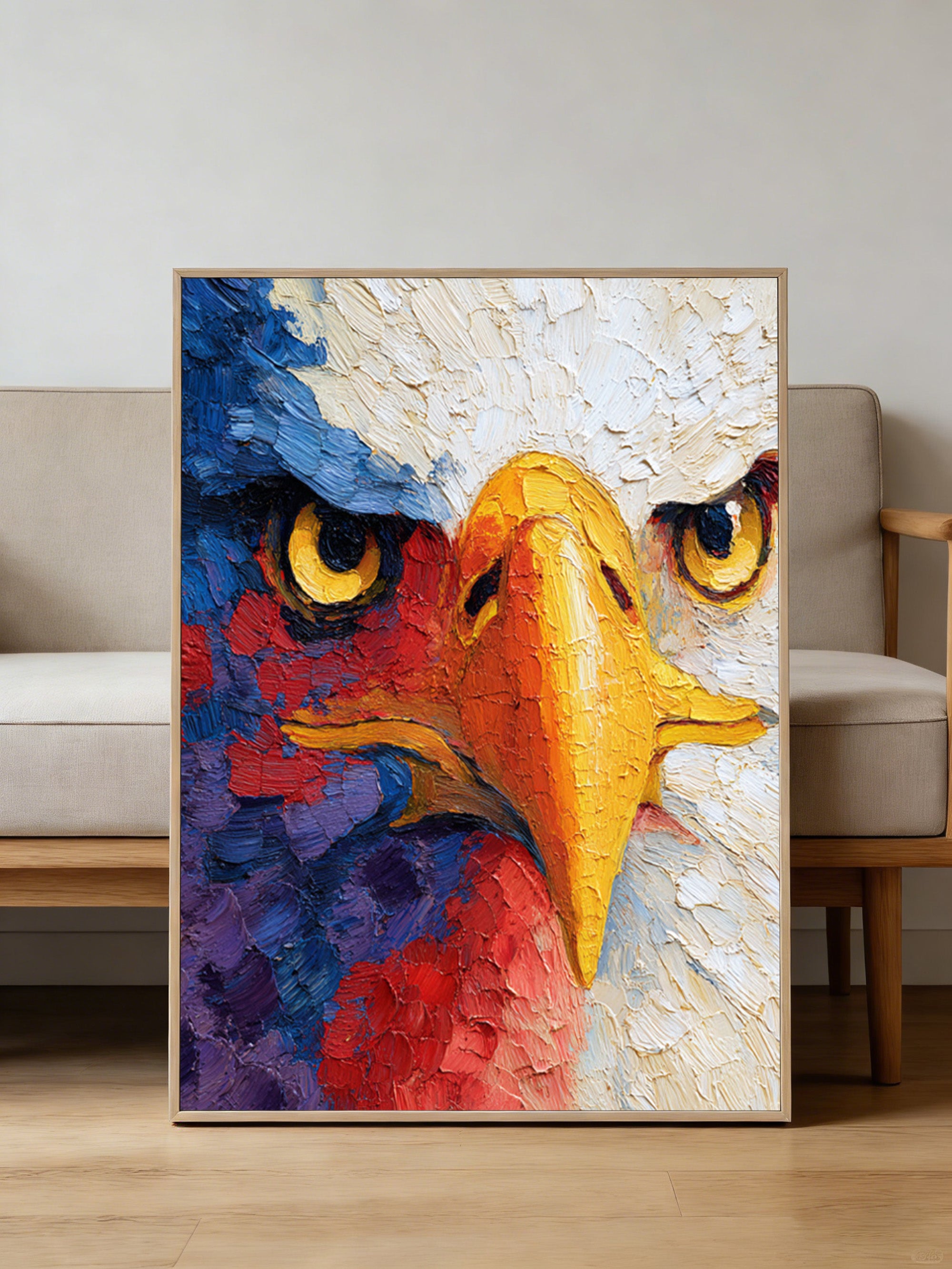 Eagle Oil Painting--#G09