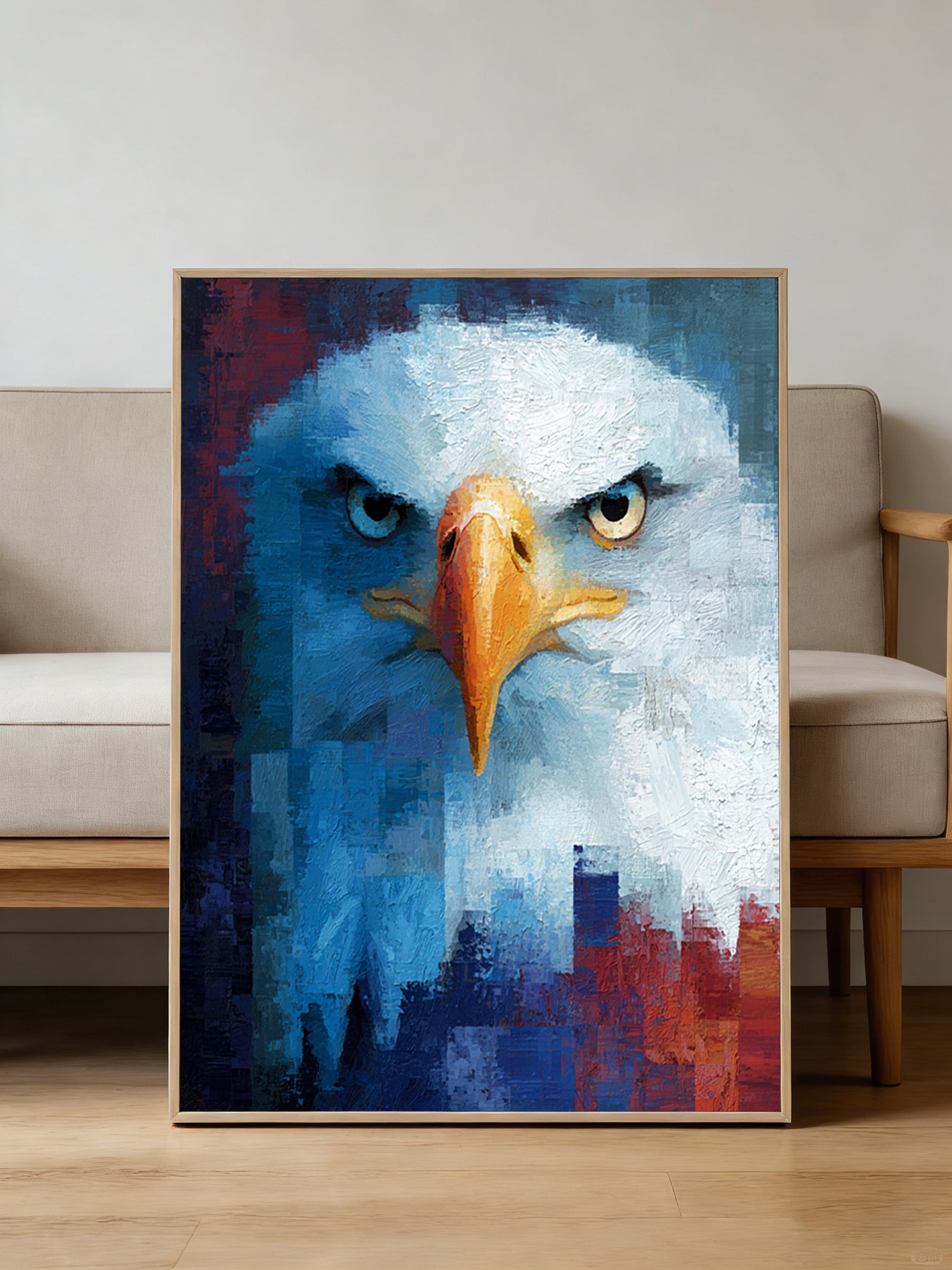 Eagle Oil Painting--#G10