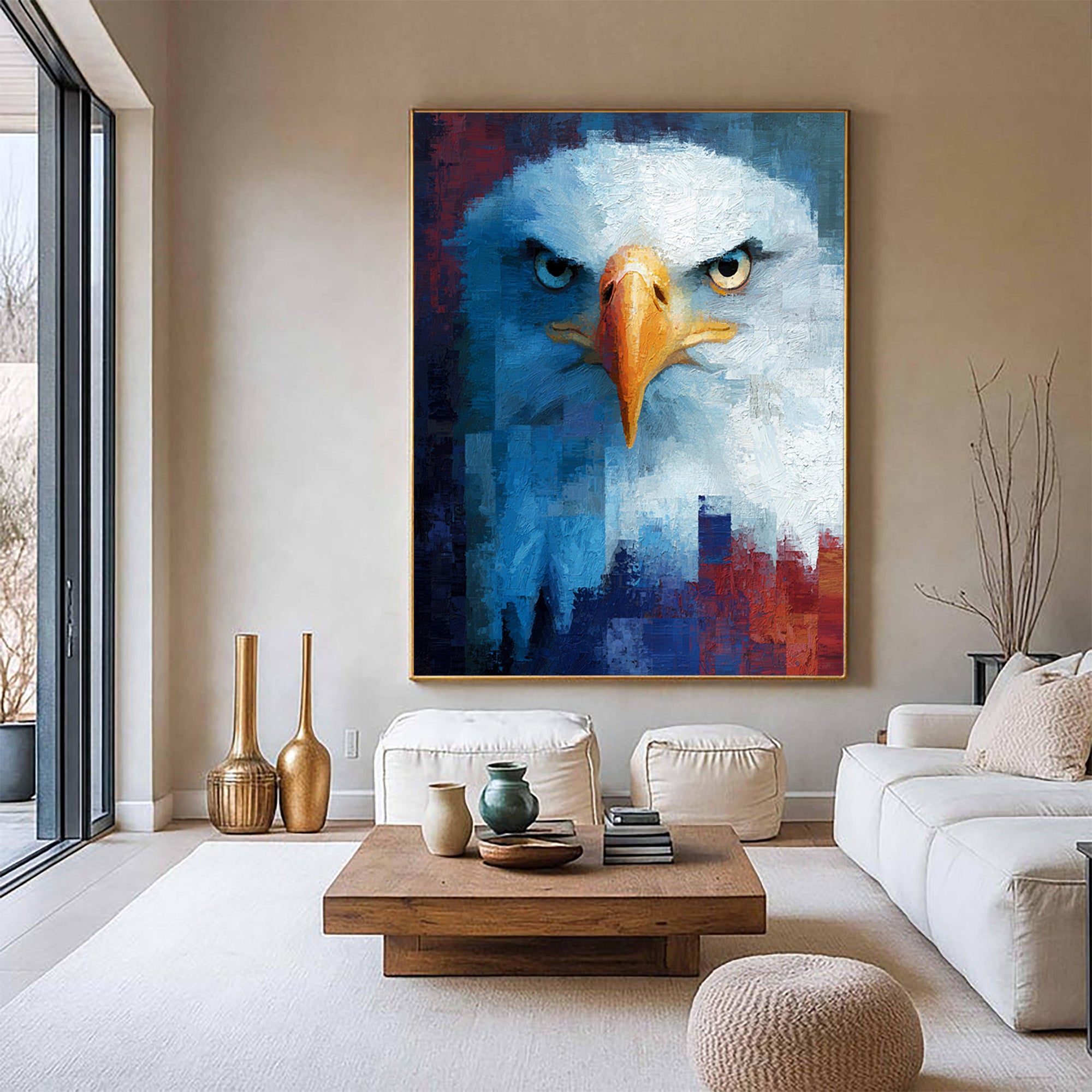 Eagle Oil Painting--#G10