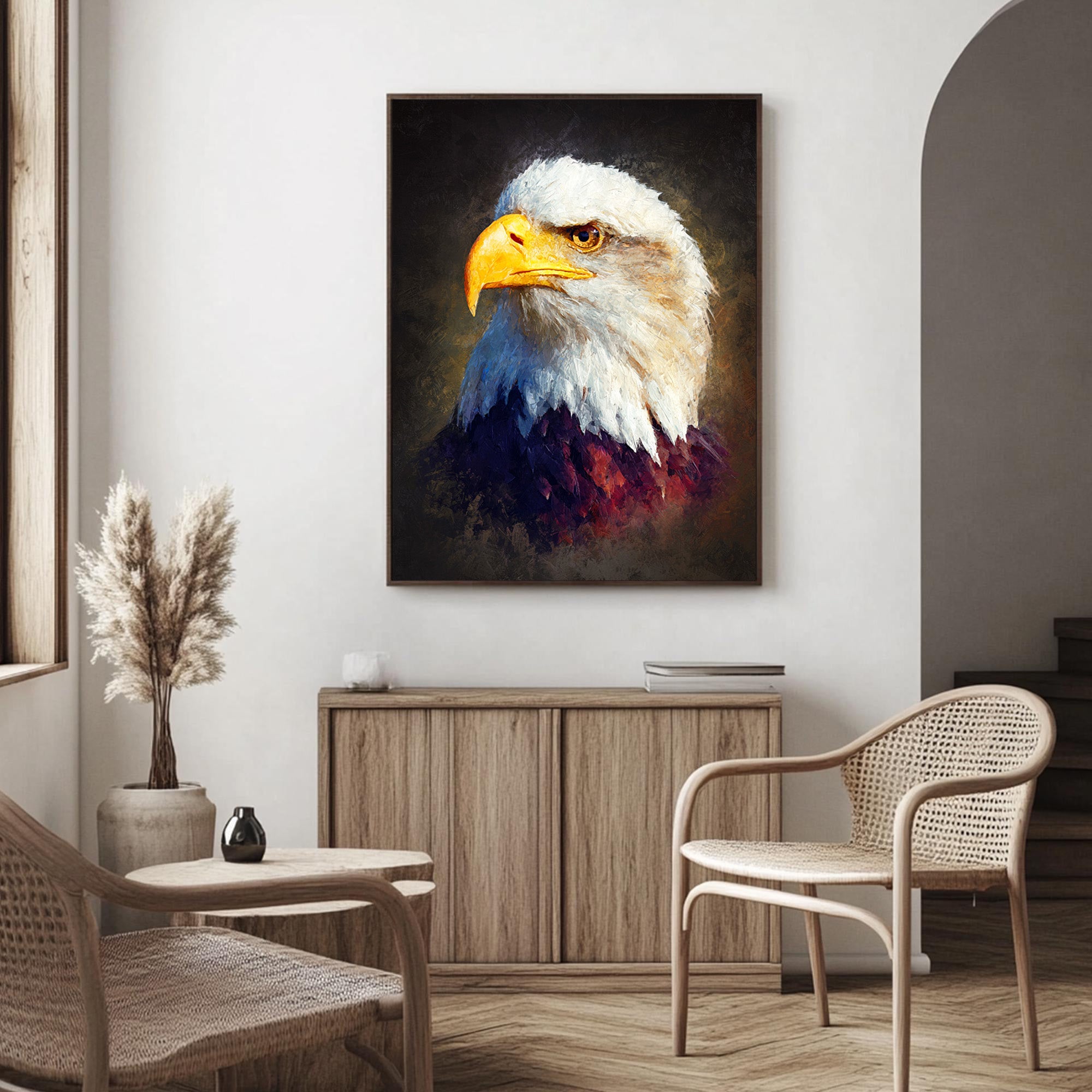 Eagle Oil Painting--#G11