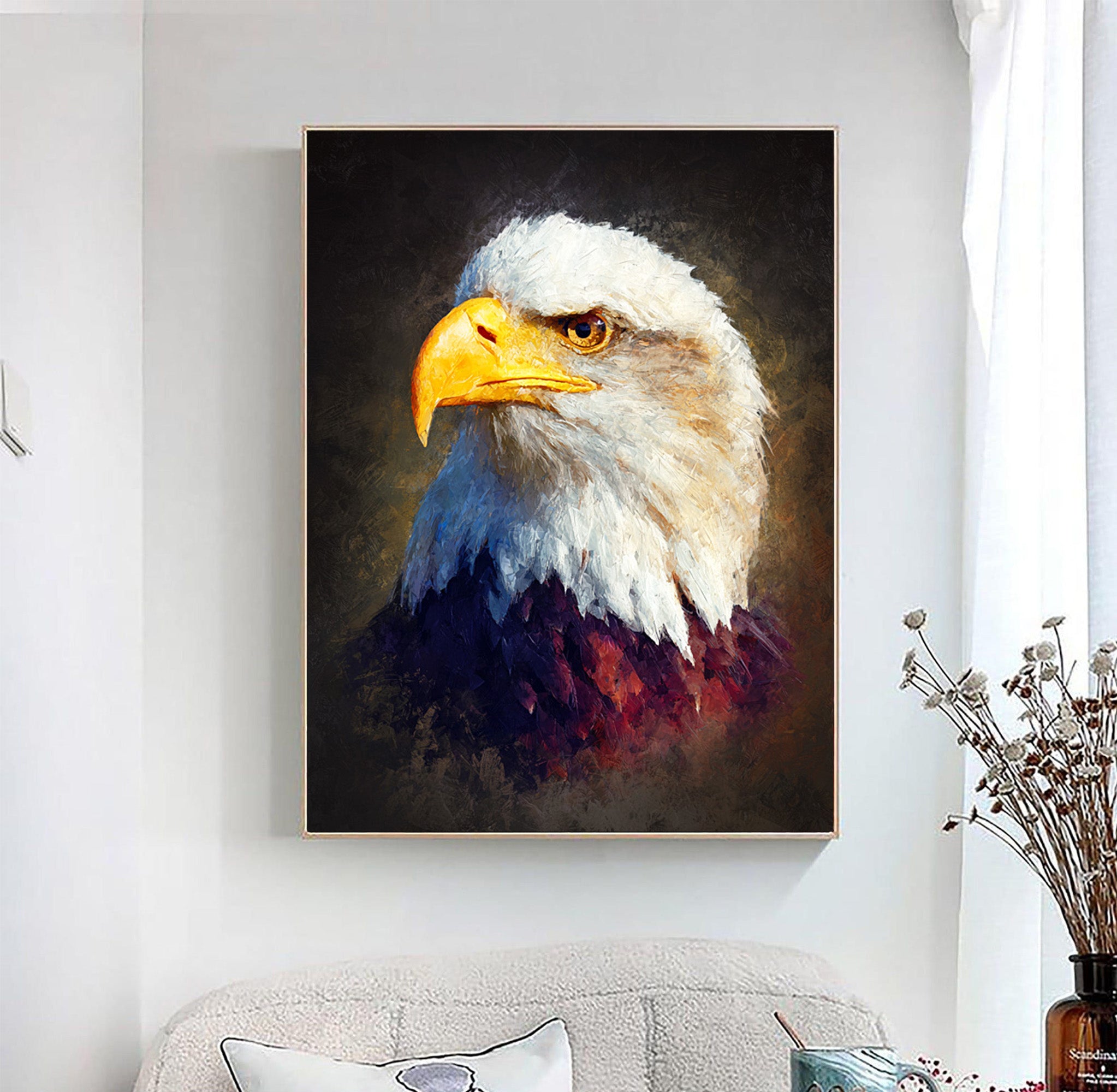 Eagle Oil Painting--#G11