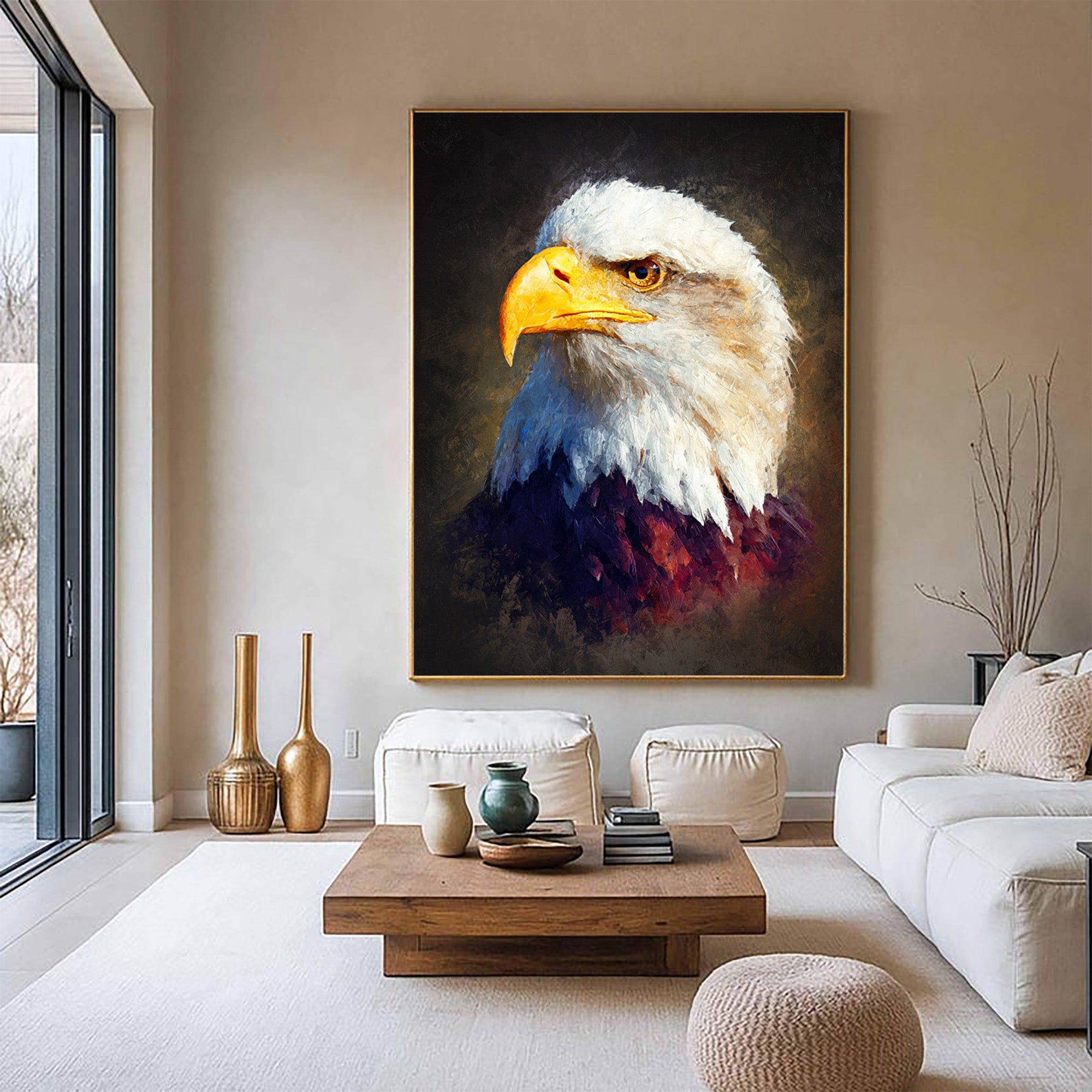 Eagle Oil Painting--#G11
