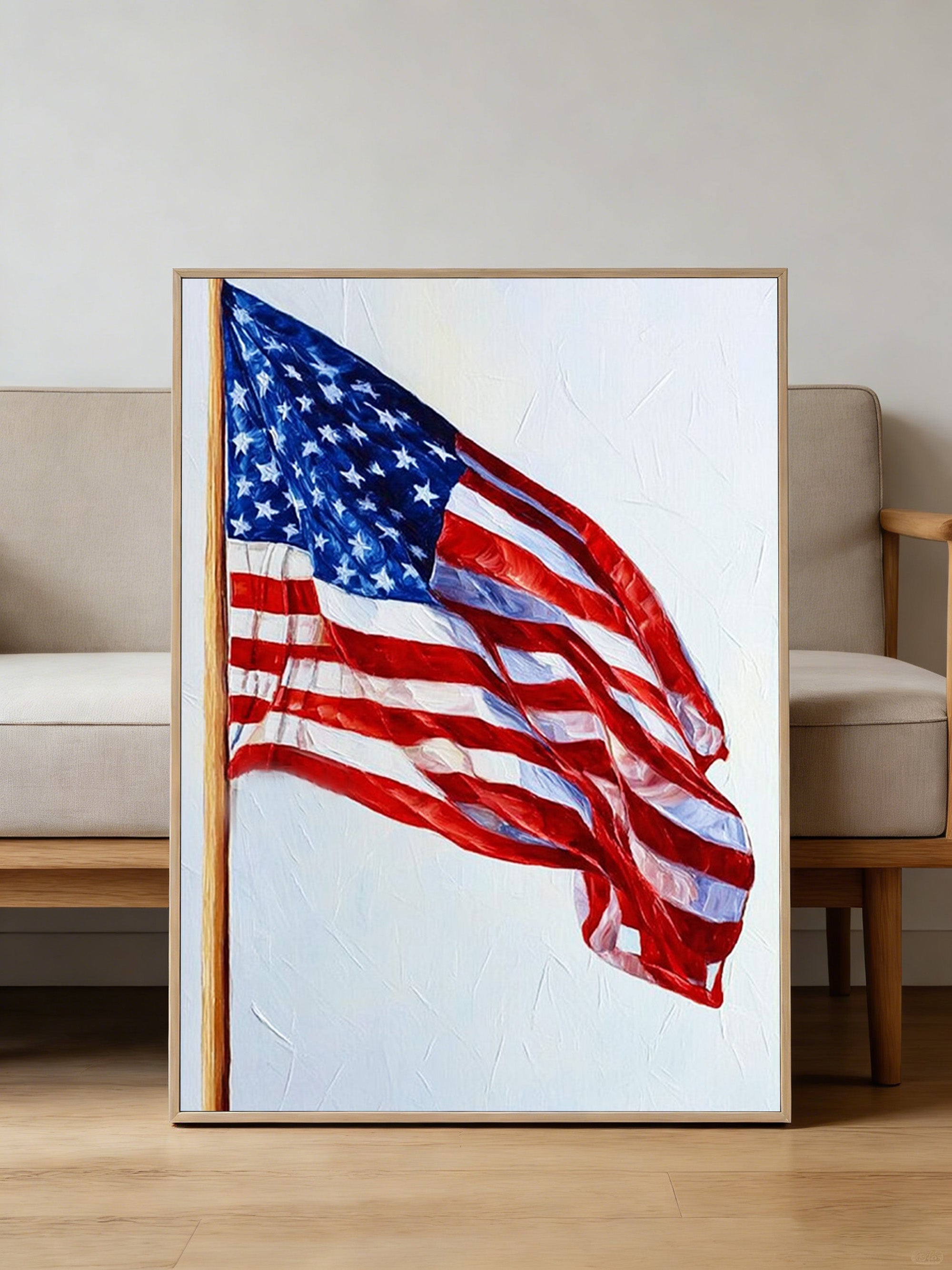 American Flag Art--U01